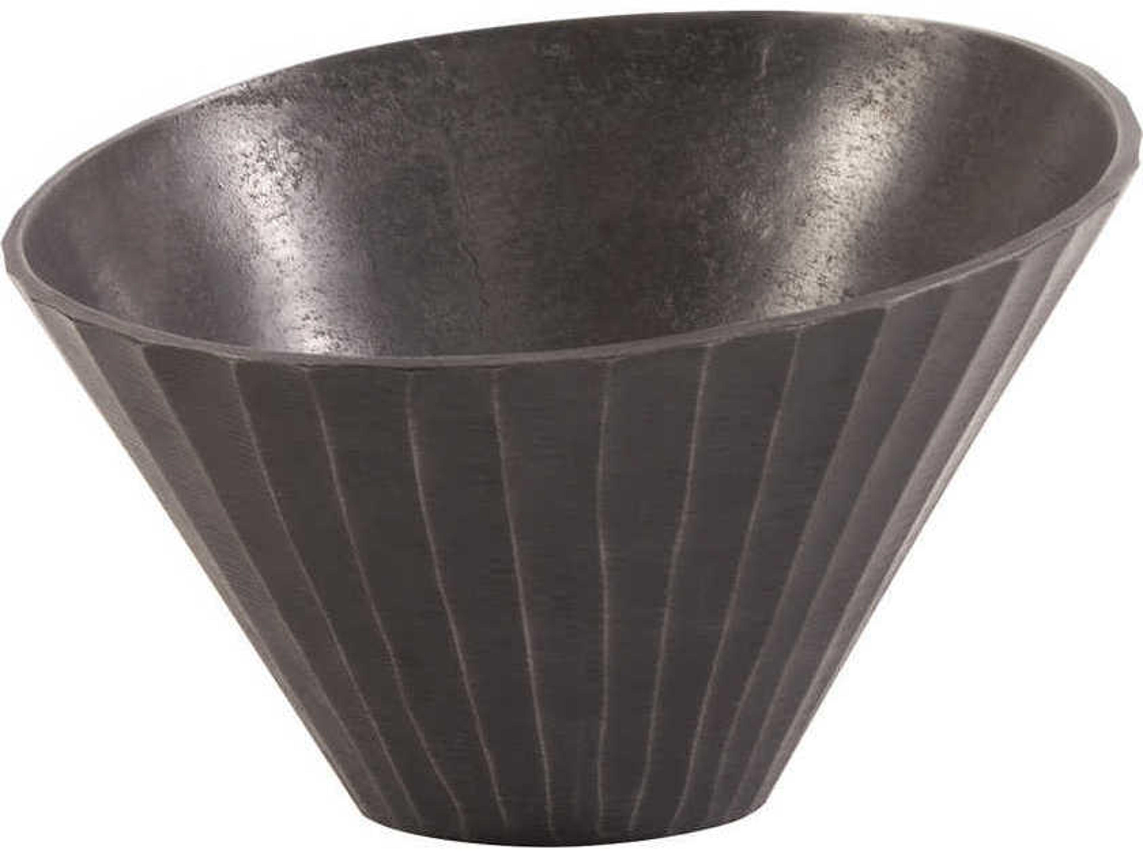 Howard Elliott Graphite Gray 11" Decorative Bowl