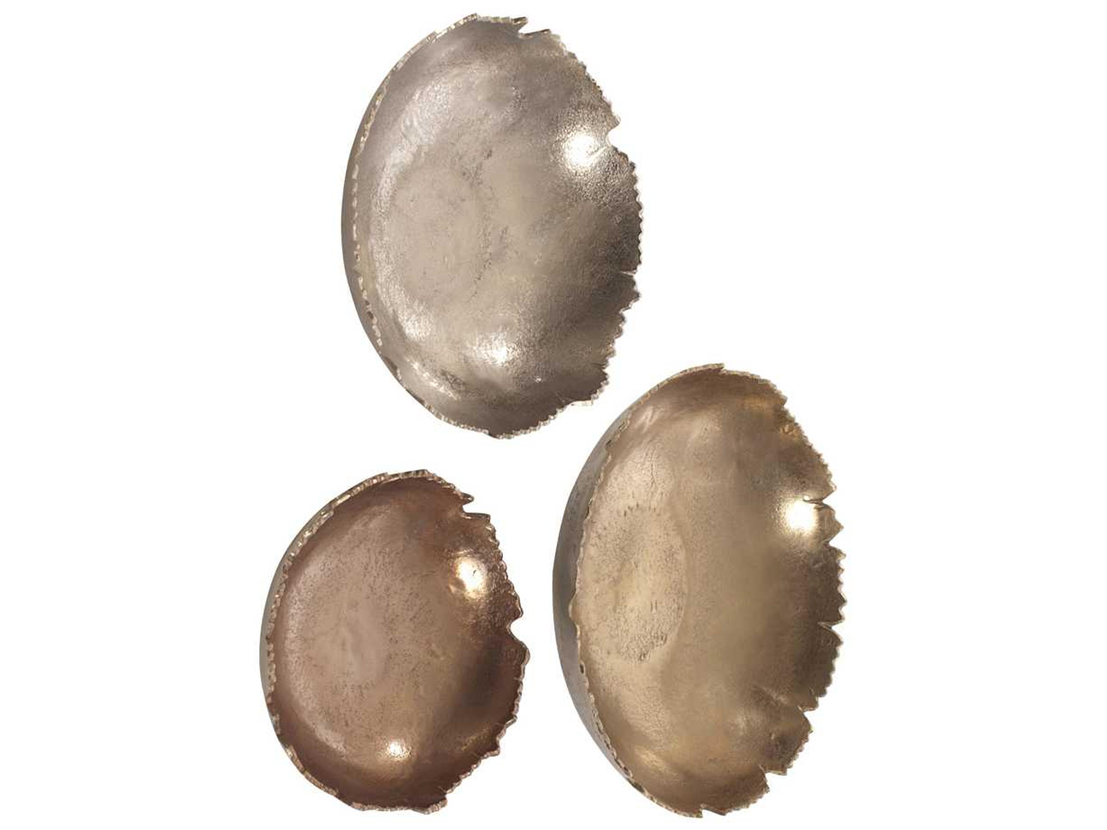 Howard Elliott Matte Copper Broken Edge Decorative Bowl / Wall Art