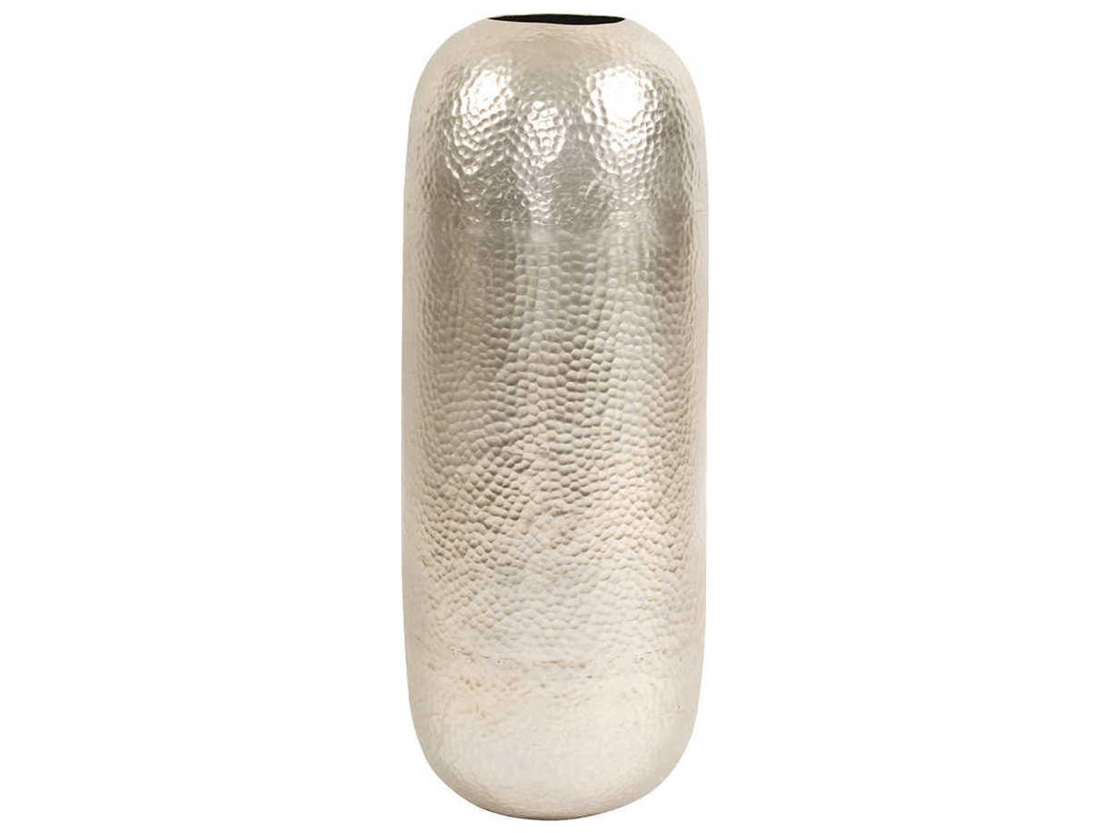 Howard Elliott Hammered Silver 11" Vase