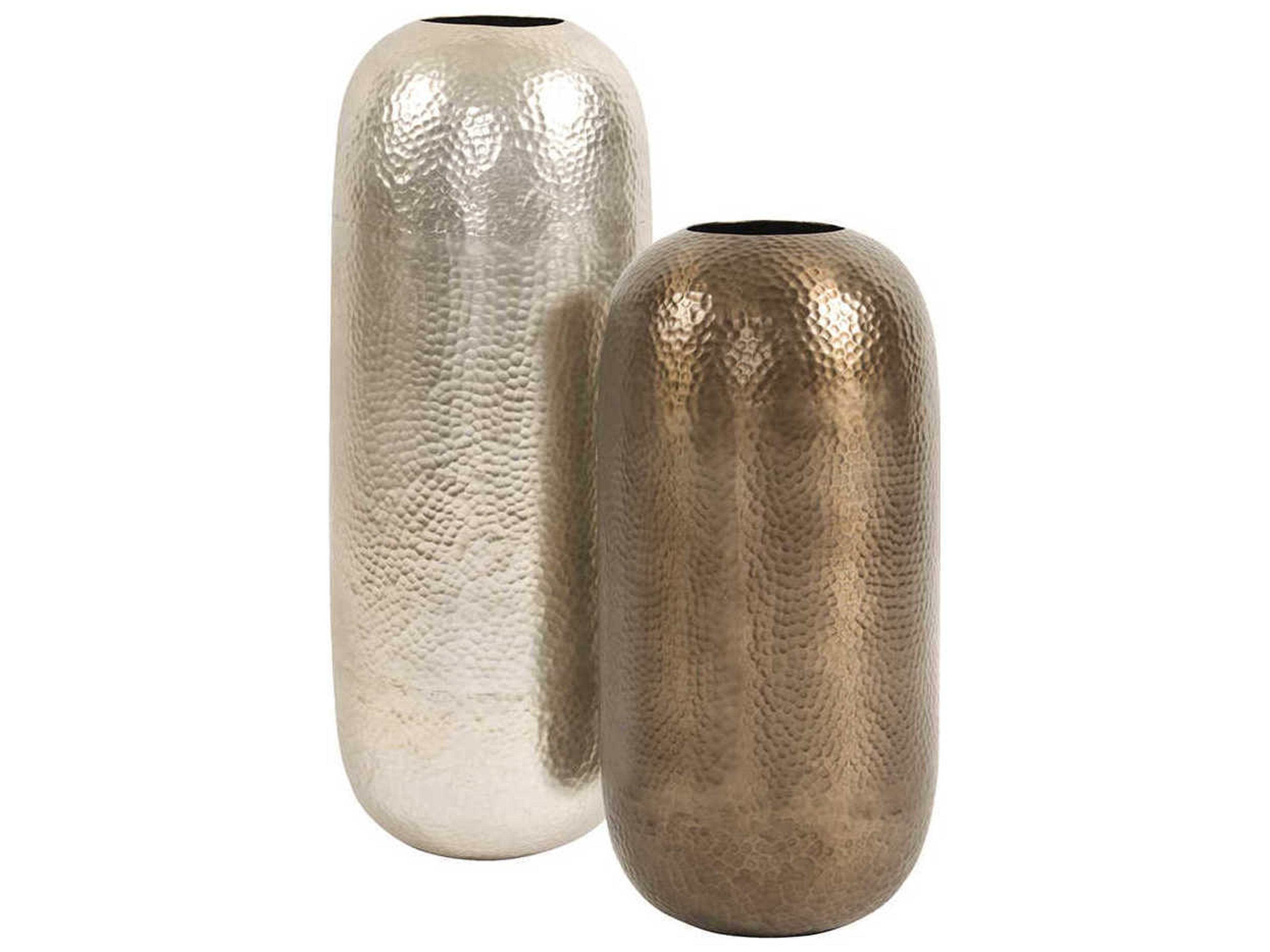 Howard Elliott Hammered Silver 11" Vase