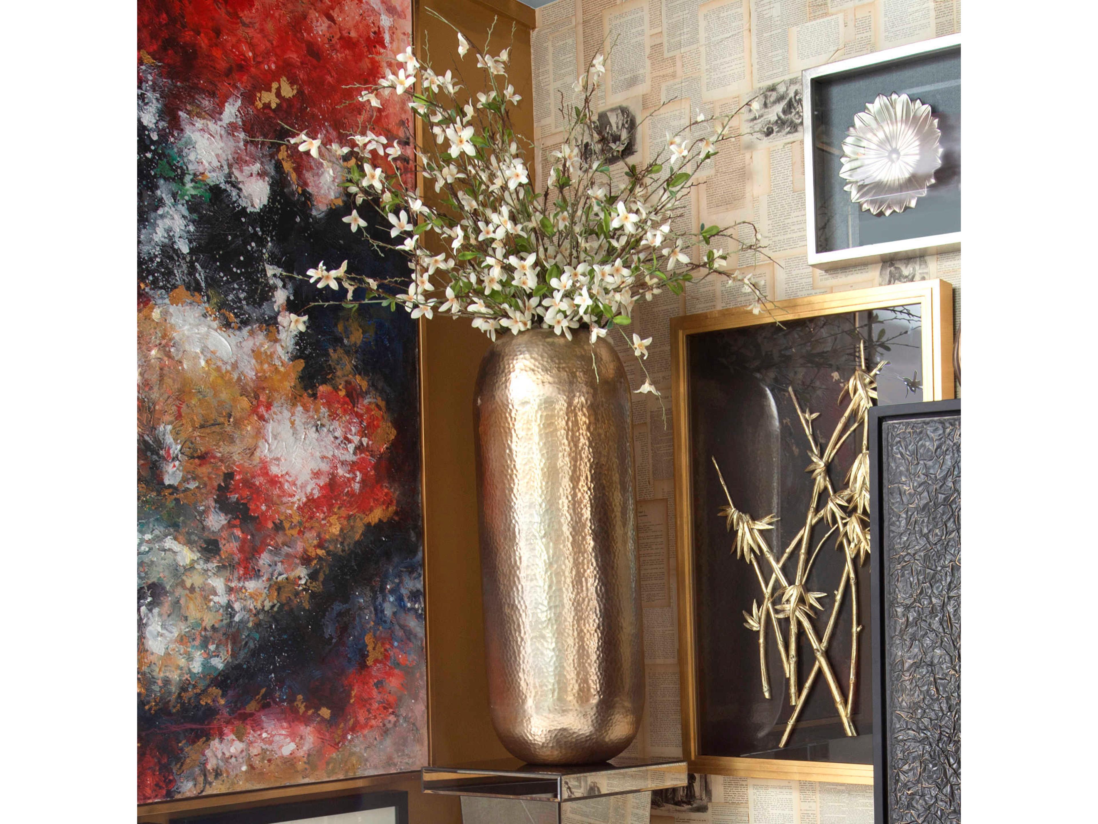 Howard Elliott Hammered Silver 11" Vase