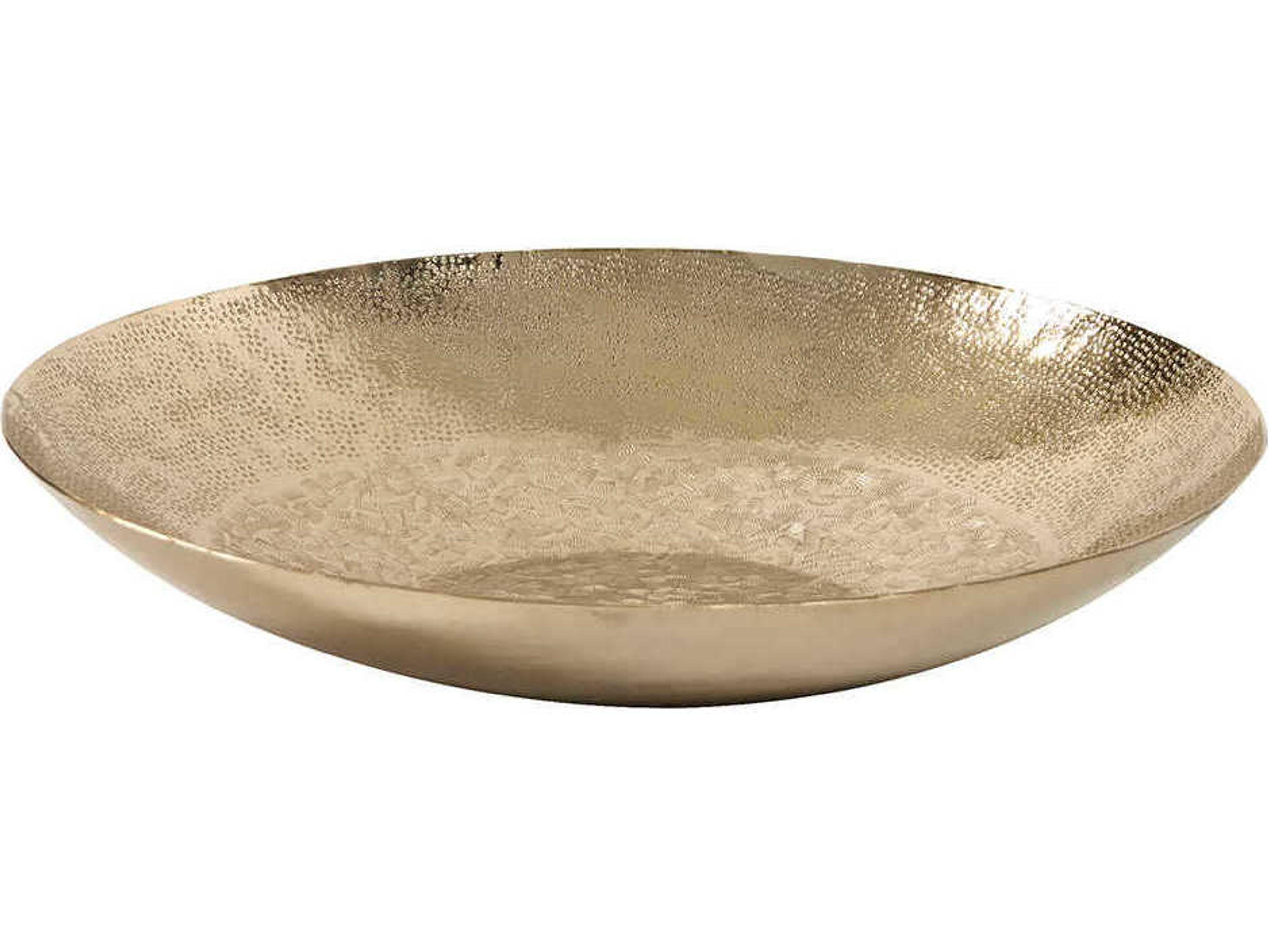 Textured Gold 23" Decorative Bowl