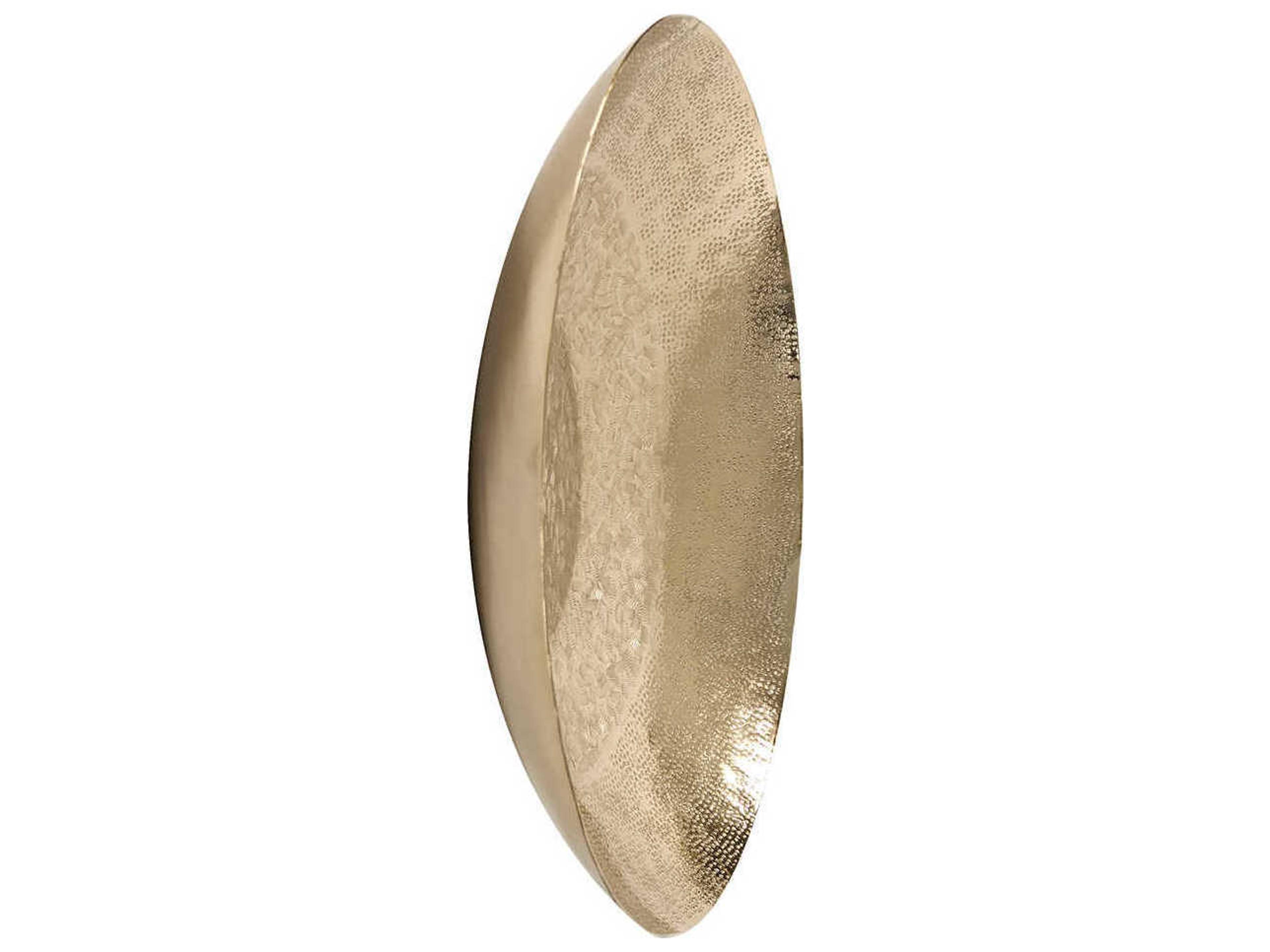 Howard Elliott Textured Gold 23" Decorative Bowl