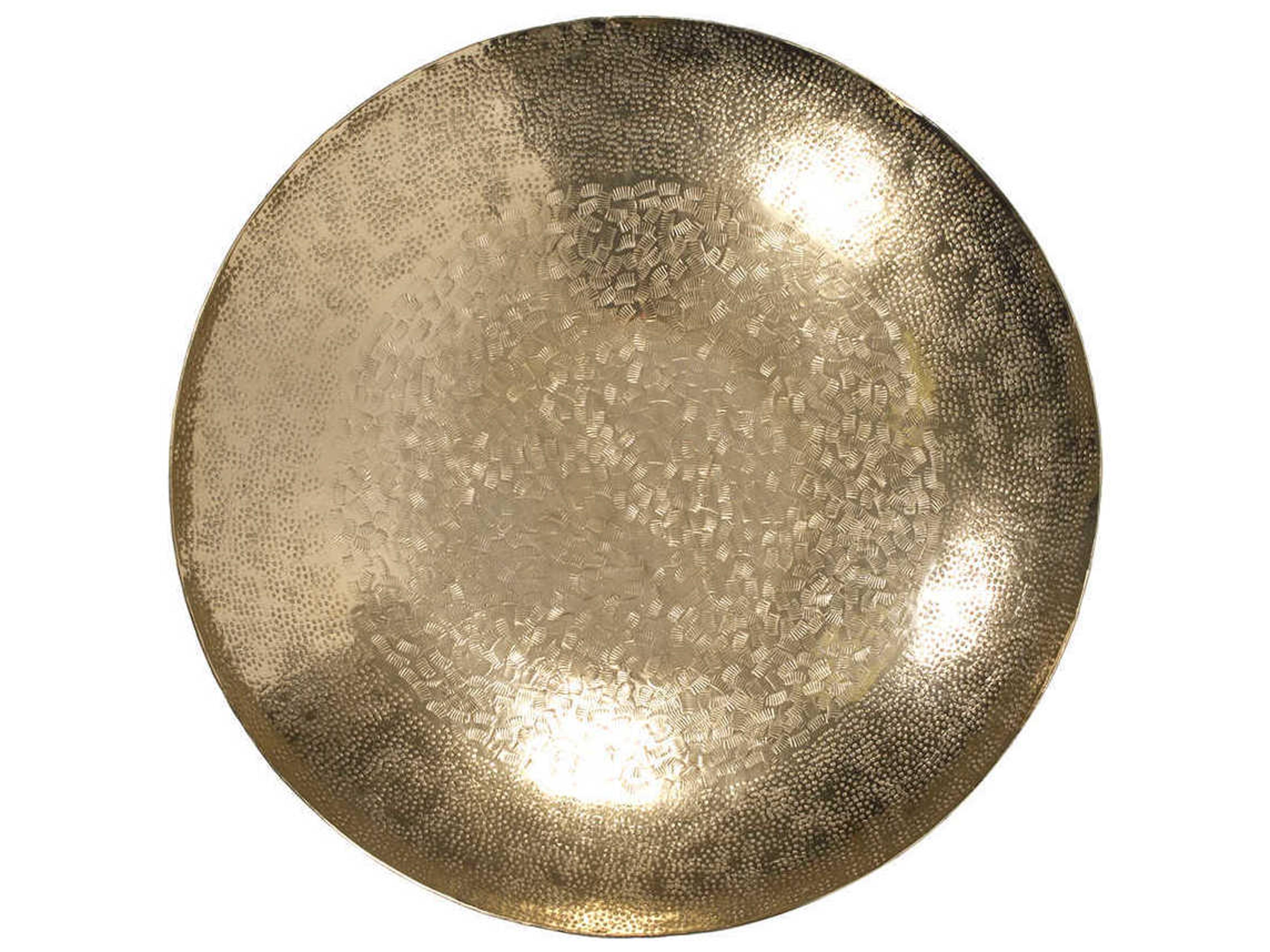 Howard Elliott Textured Gold 23" Decorative Bowl