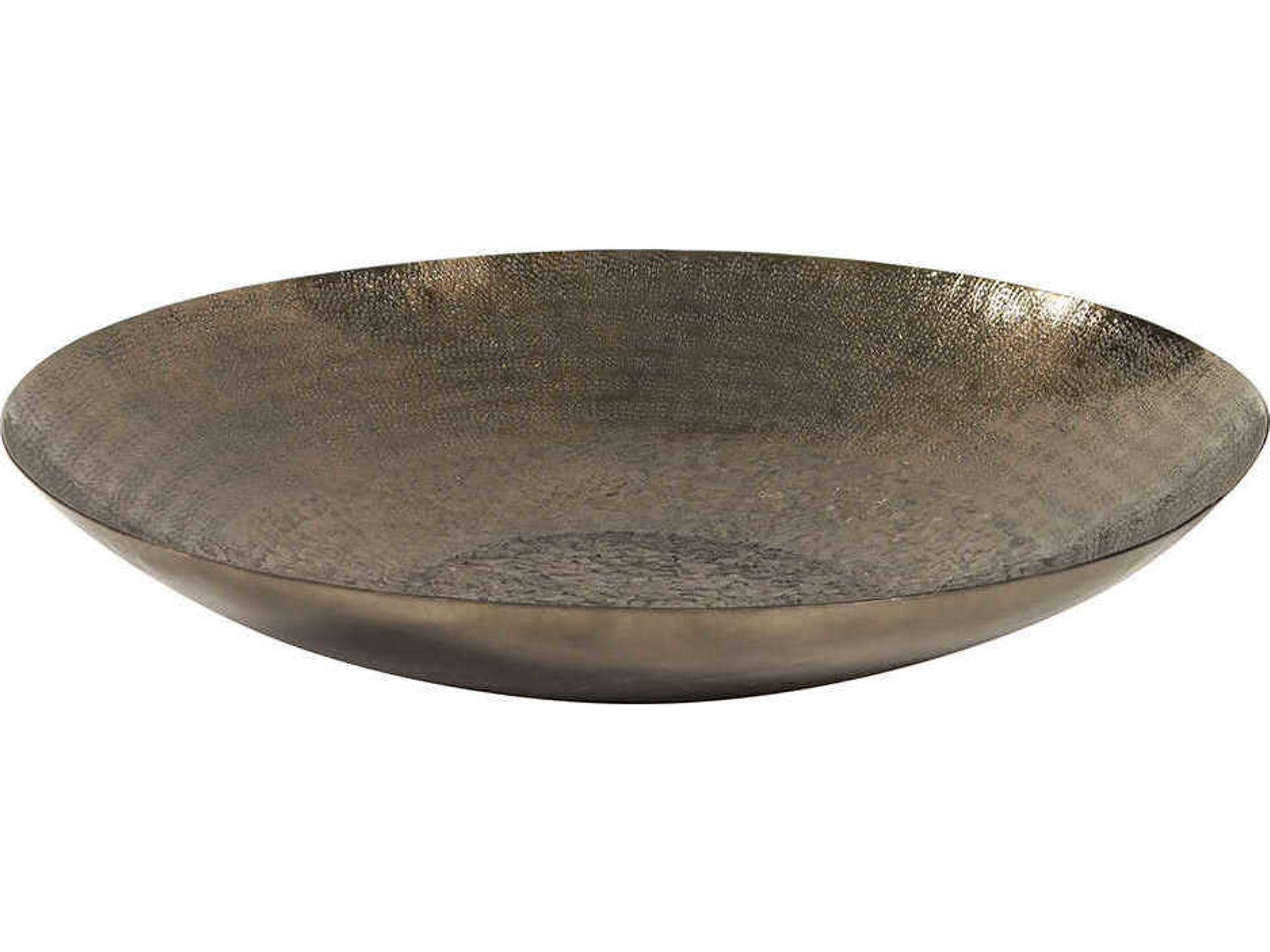 Textured Deep Bronze 24" Decorative Bowl