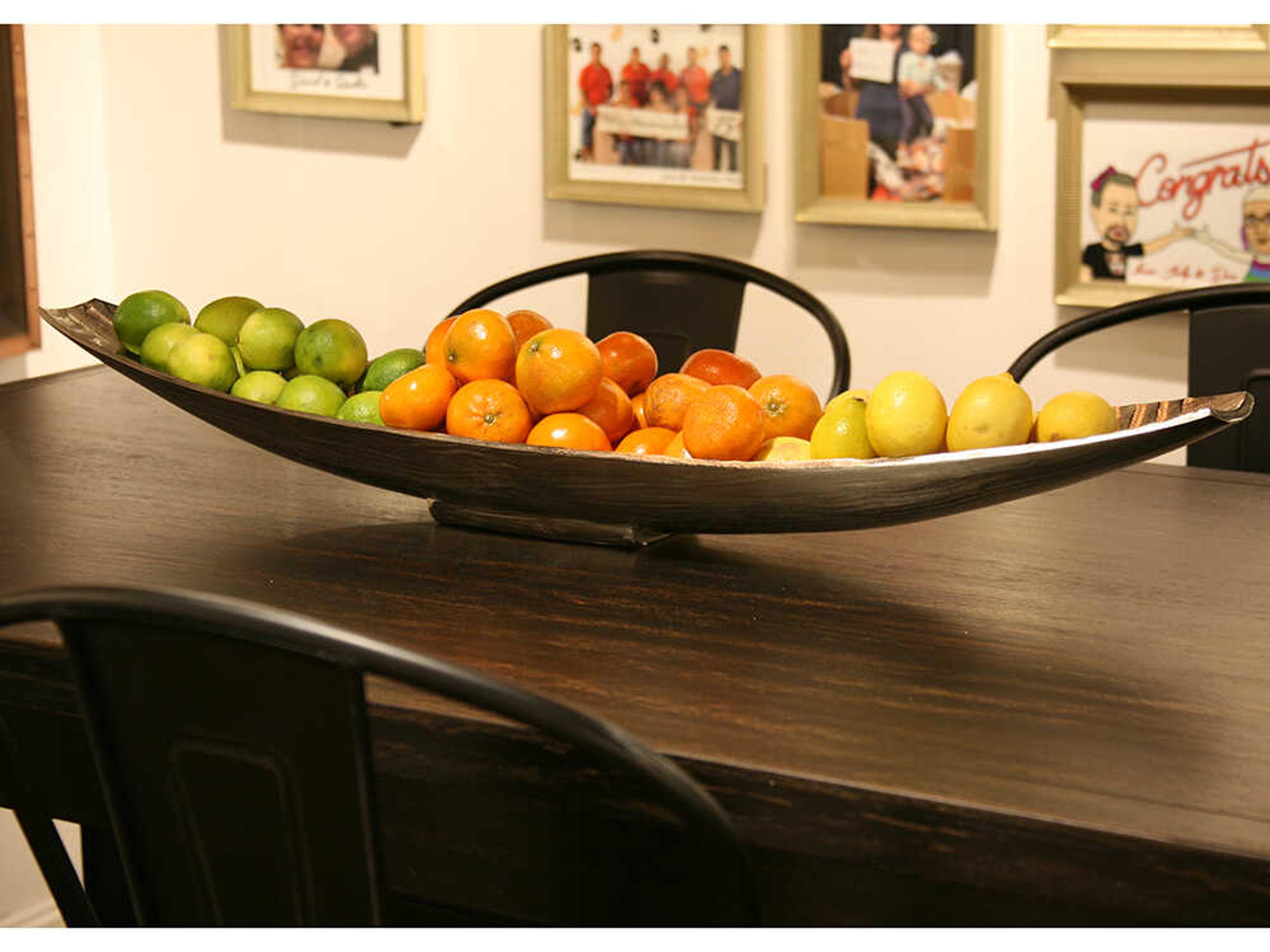 Howard Elliott Textured Elongated Silver Decorative Bowl