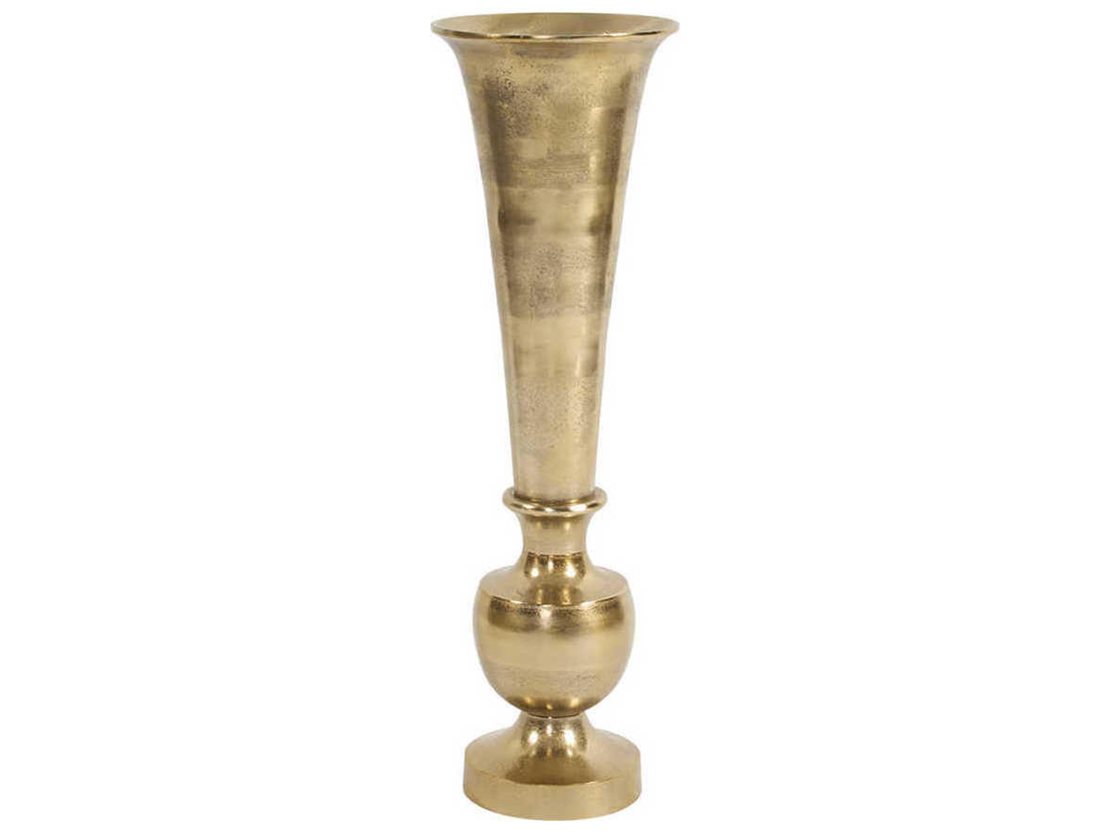 Gold Flared Vase