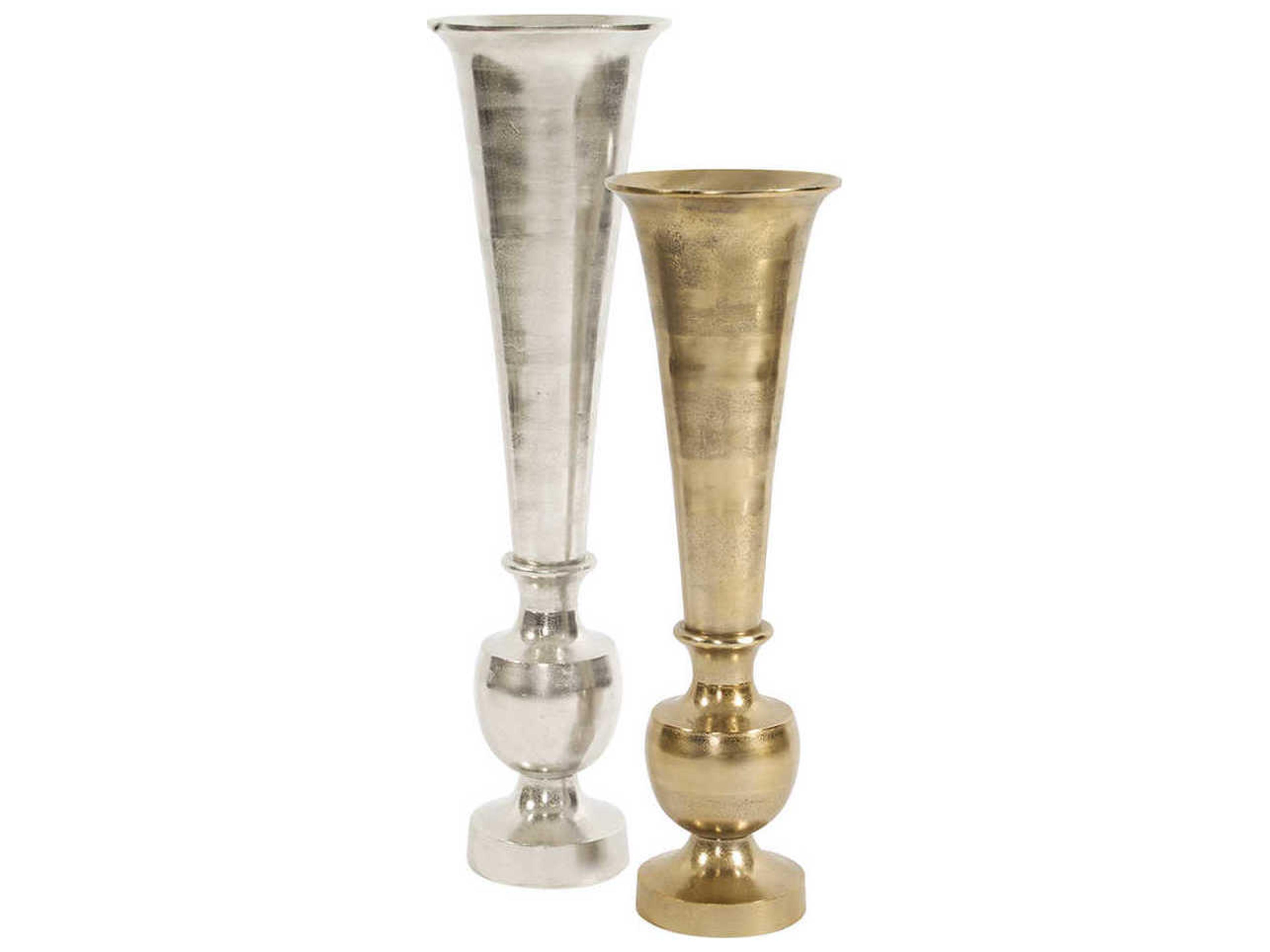 Howard Elliott Gold Flared Vase