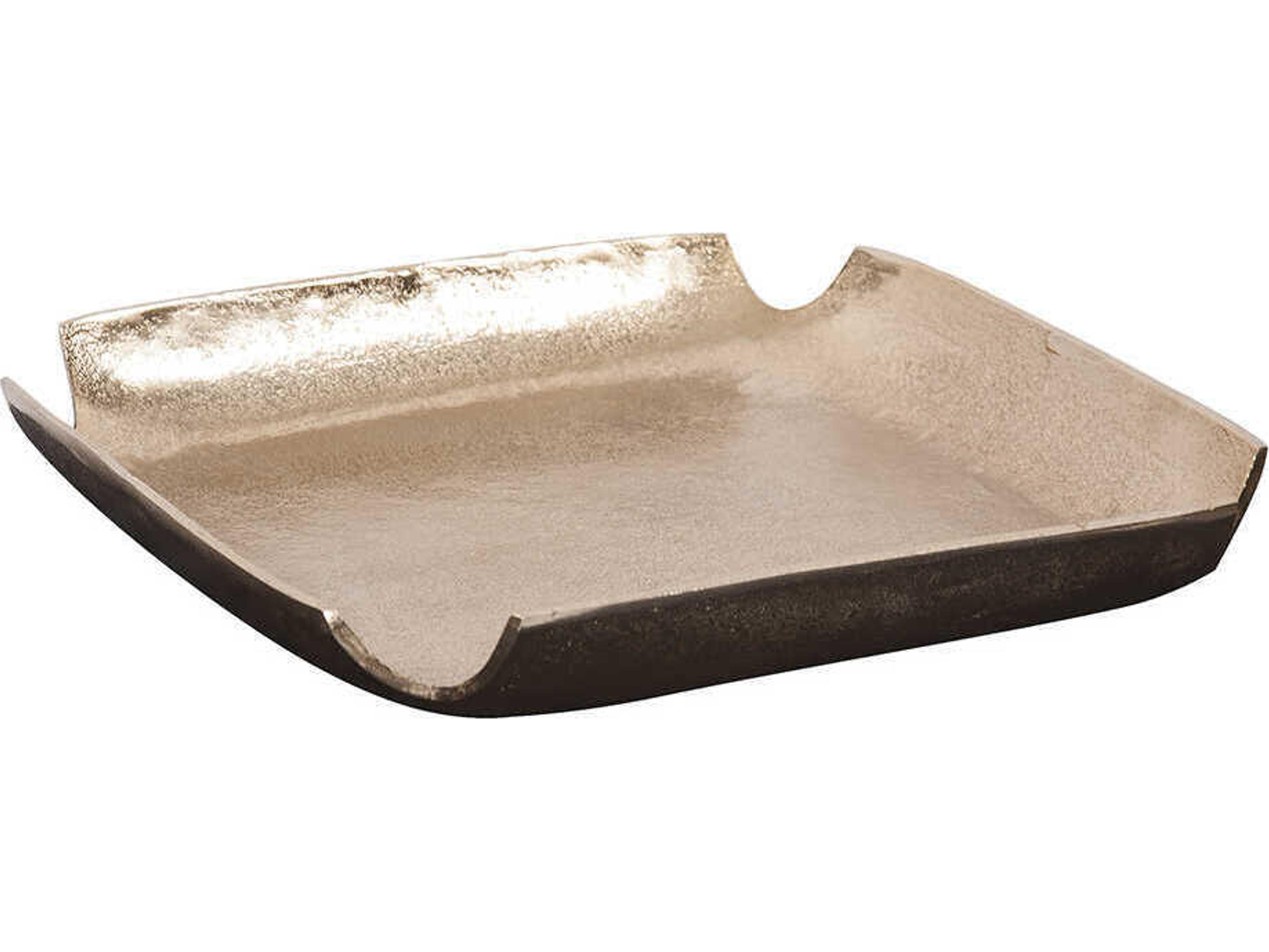 Howard Elliott Notched Corners Gold Serving Tray