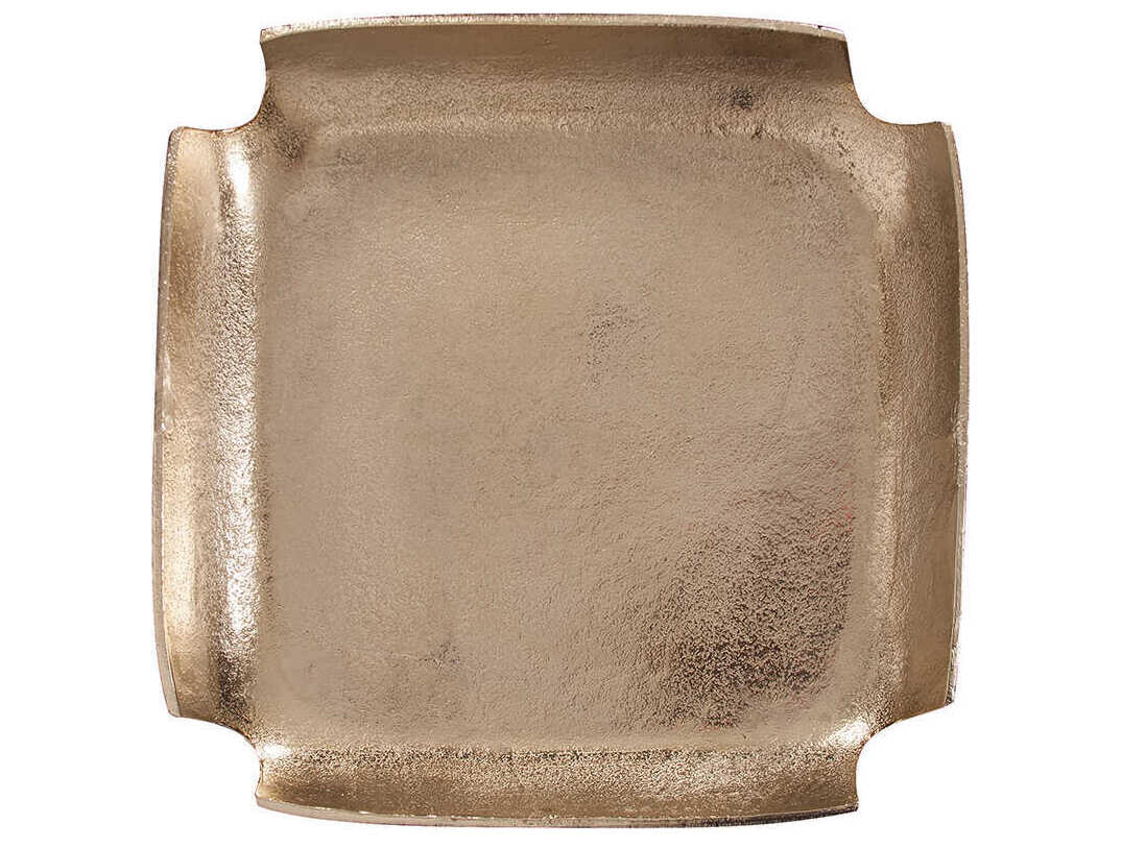 Howard Elliott Notched Corners Gold Serving Tray