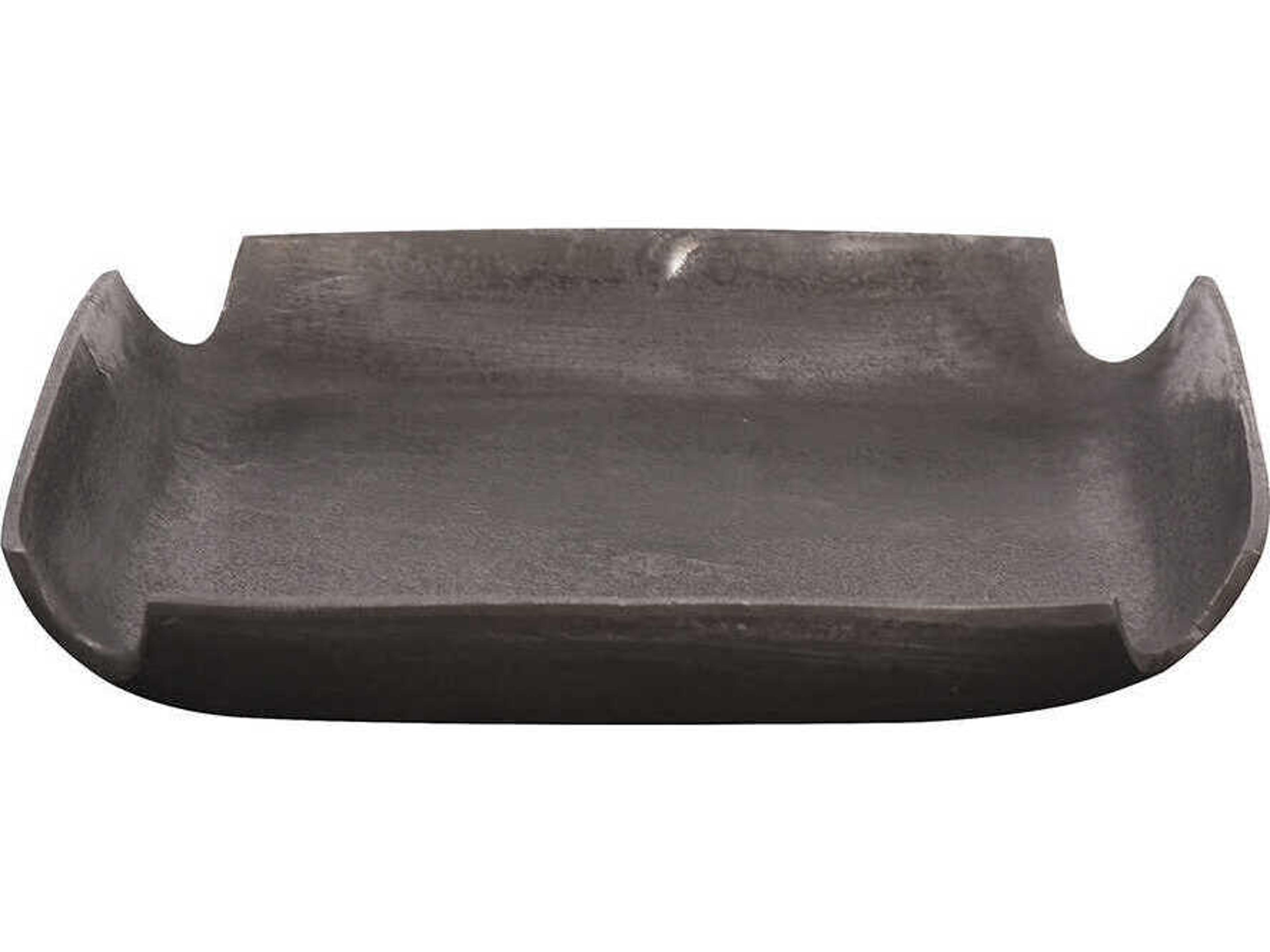Howard Elliott Notched Corners Graphite Serving Tray