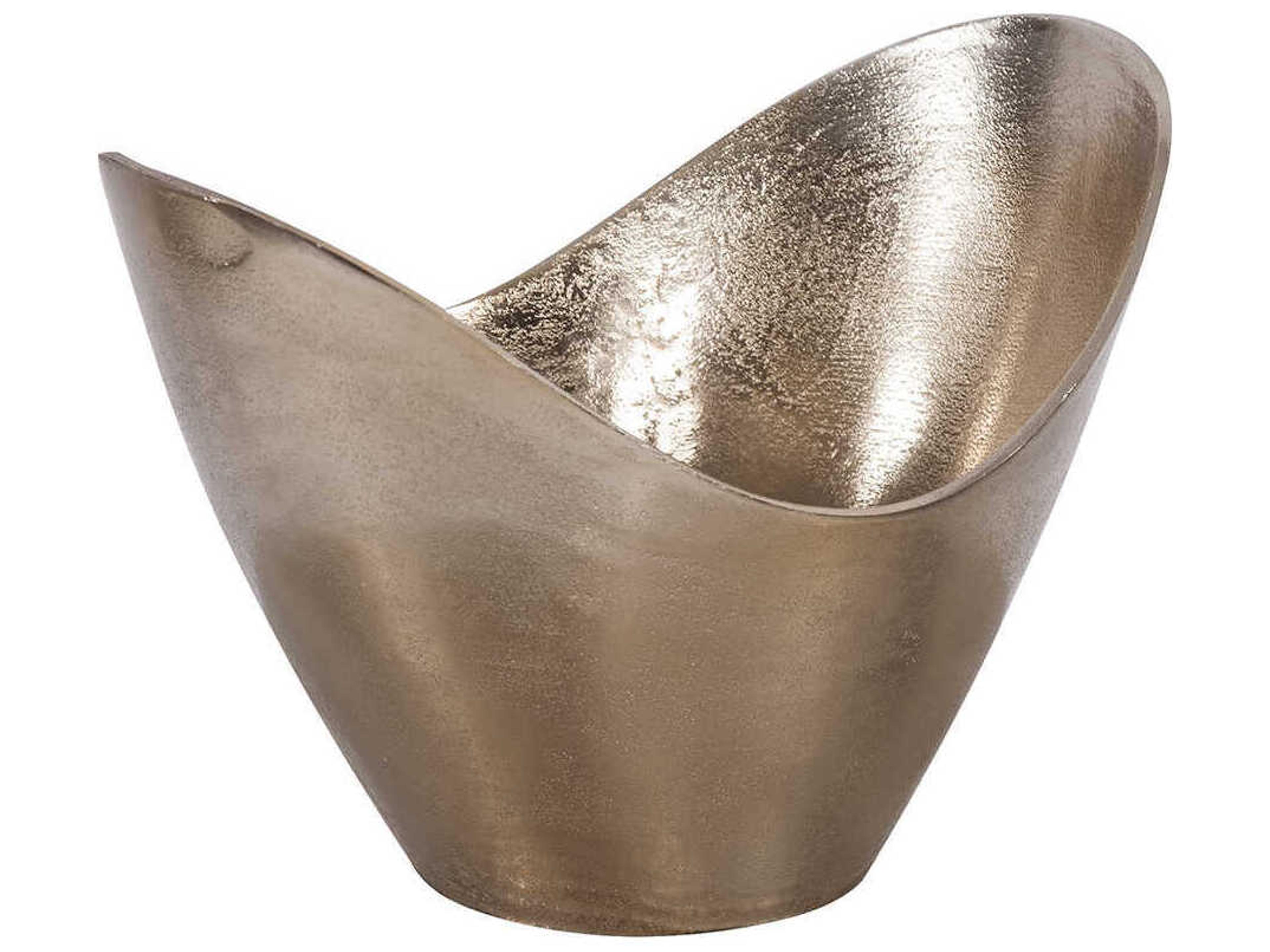 Howard Elliott Gold Hi-Lo Decorative Bowl