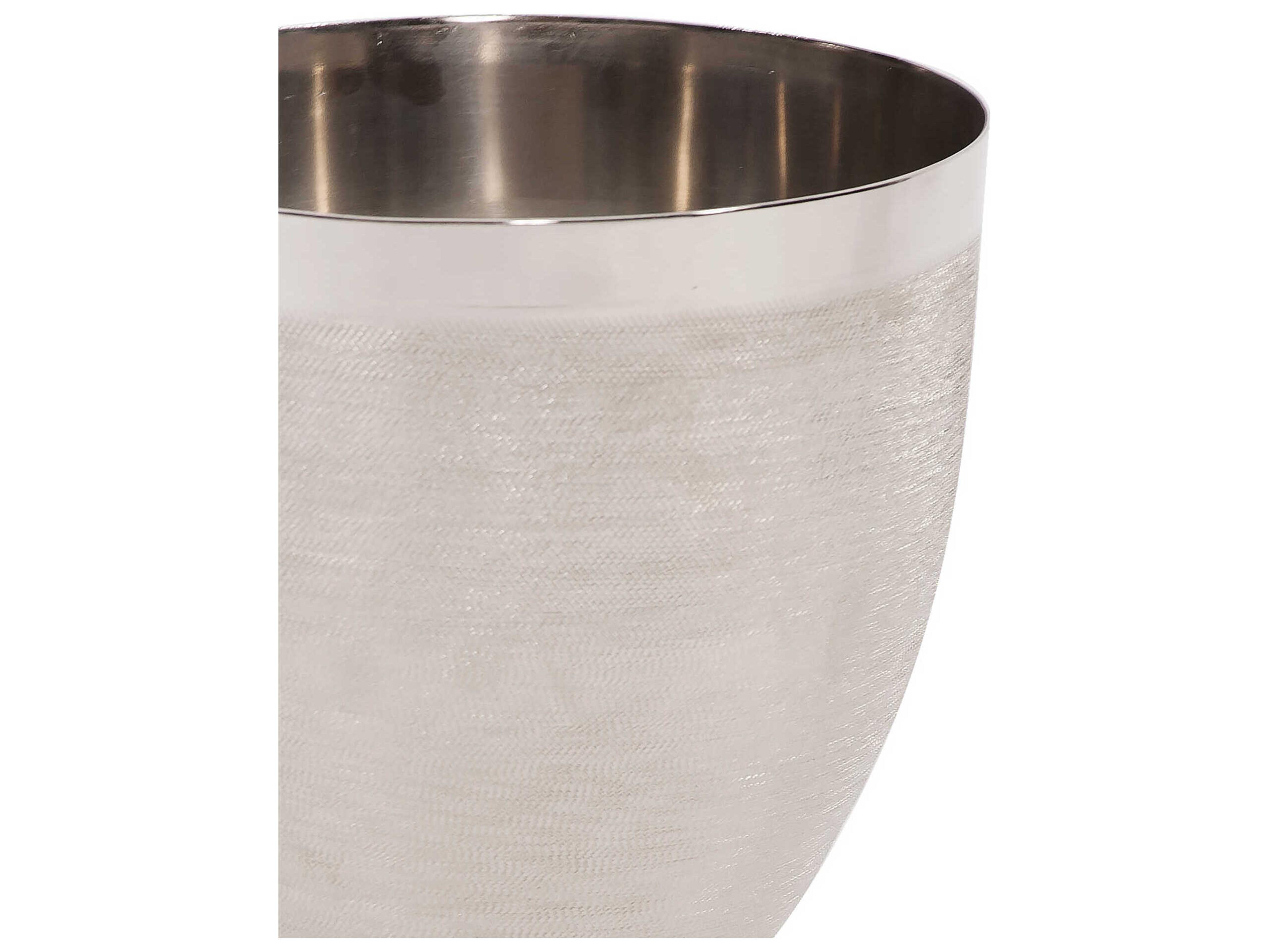 Howard Elliott Textured Silver Goblet Vase