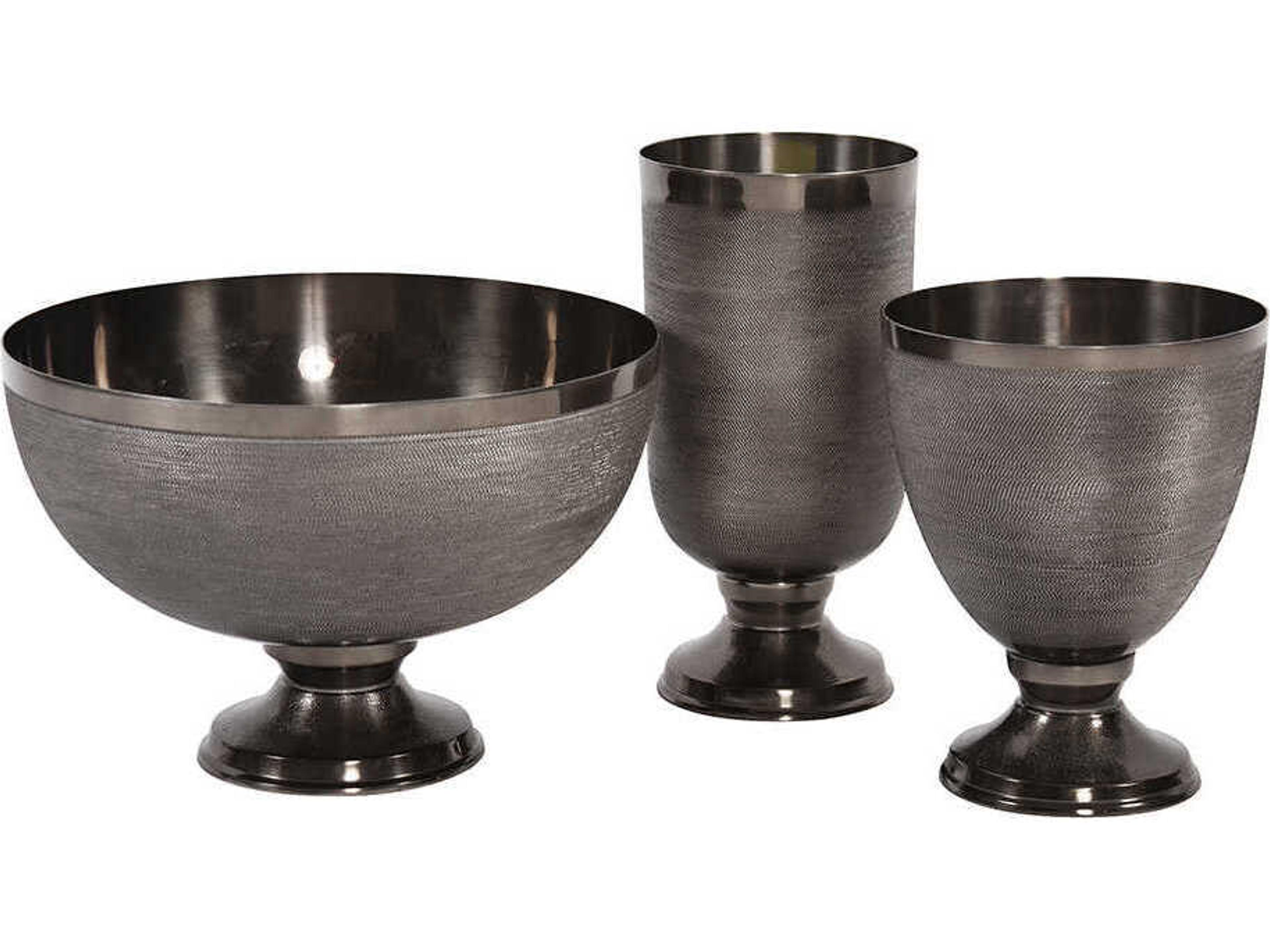 Howard Elliott Smoke Footed Decorative Bowl