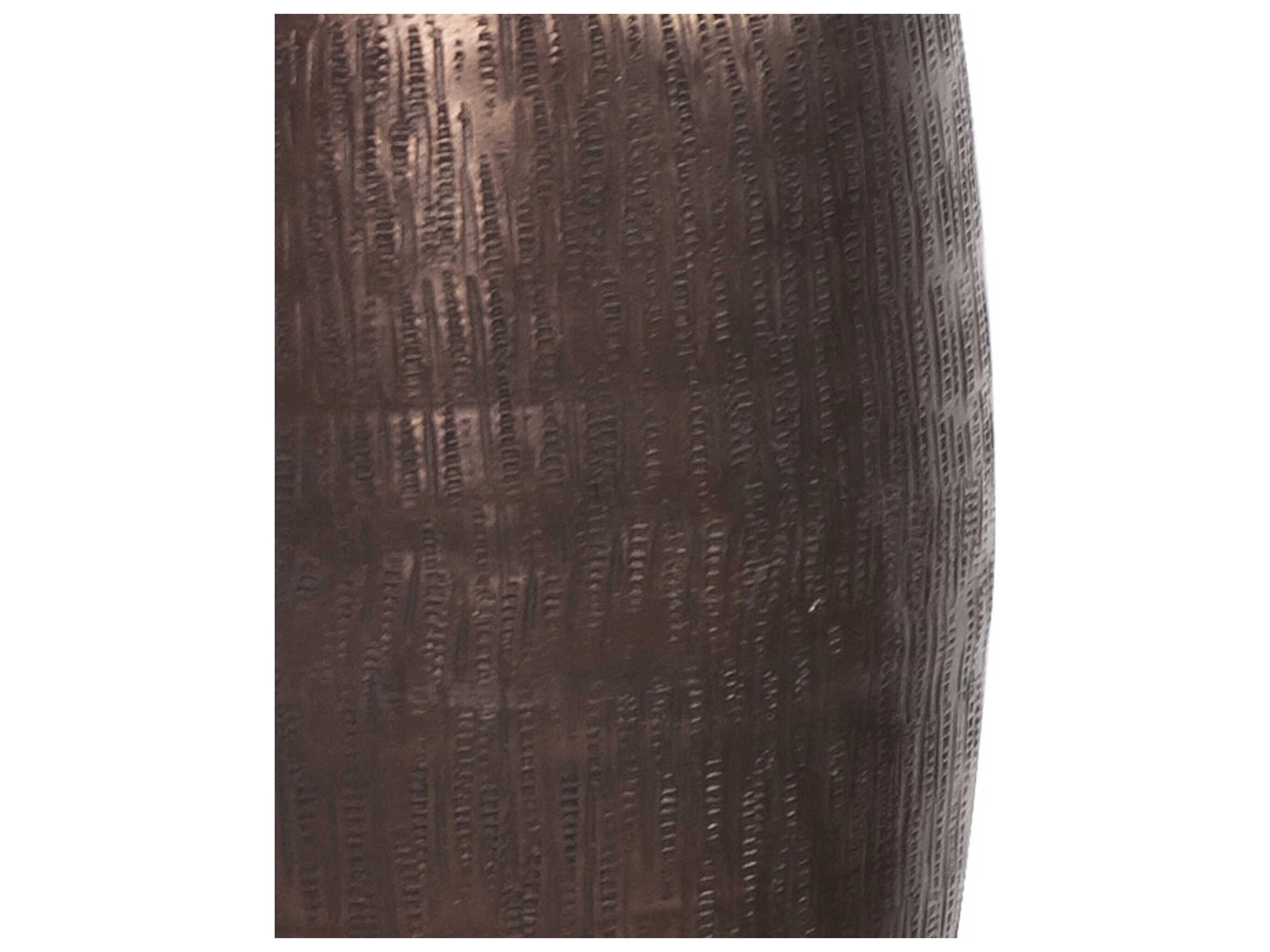 Howard Elliott Textured Copper Pinched Top Globe Vase