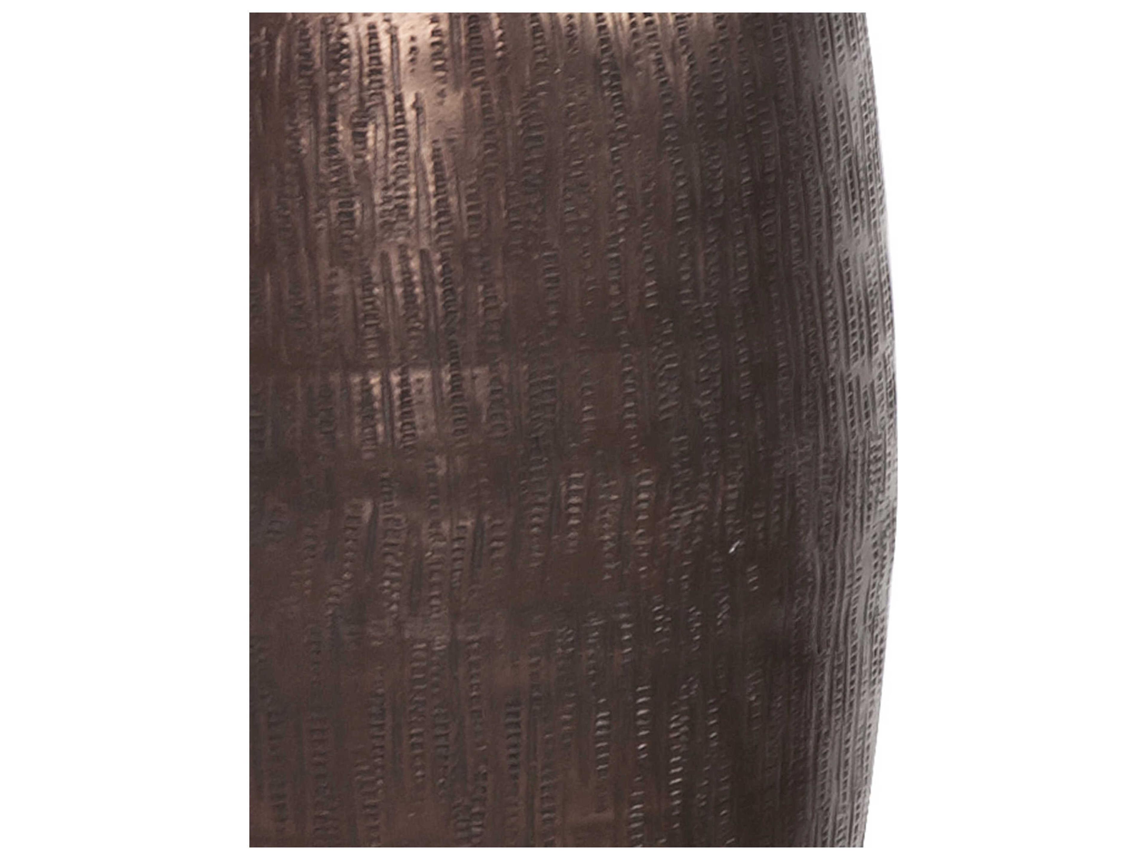 Howard Elliott Textured Copper Pinched Top Globe Vase