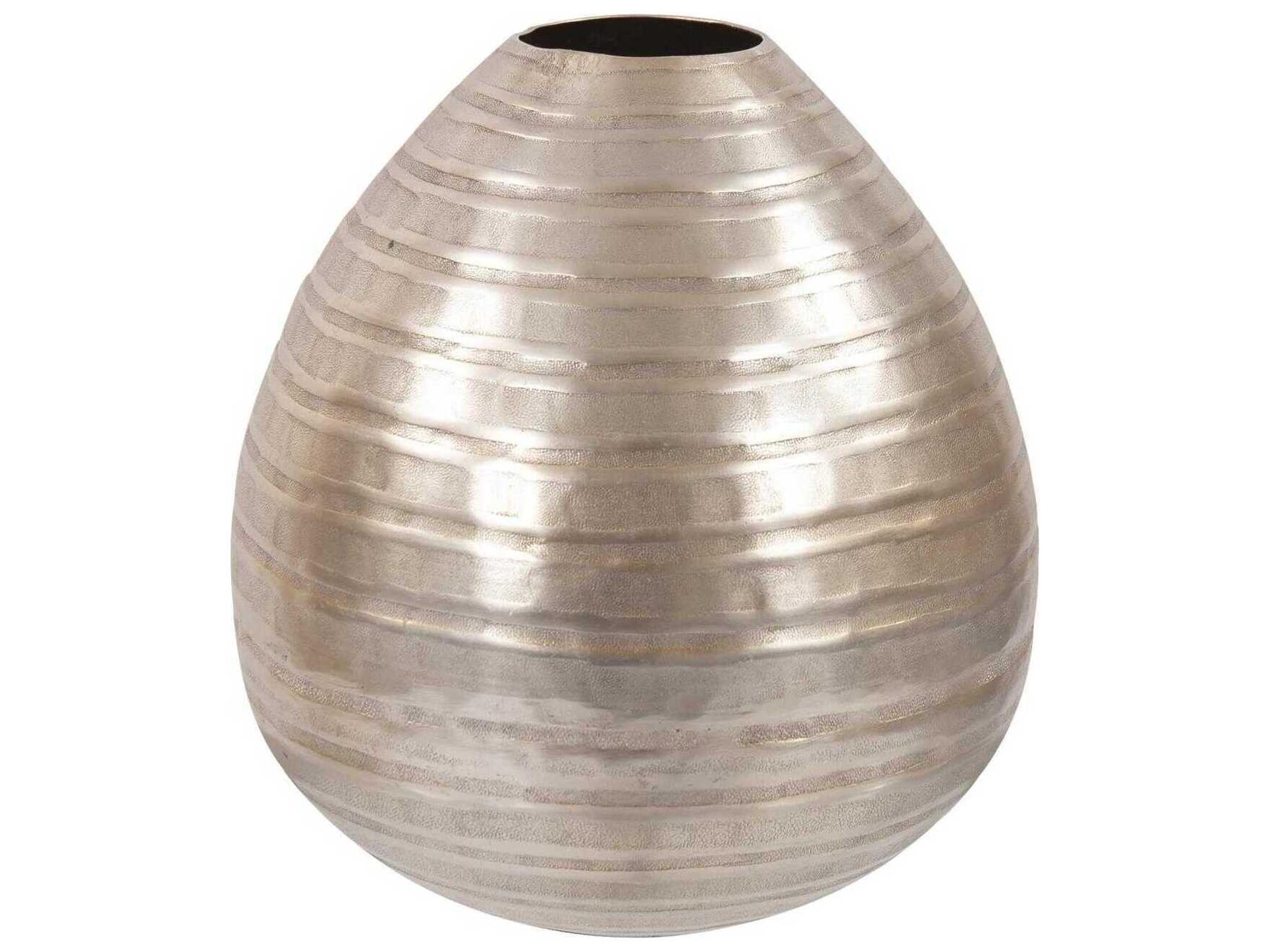 Chiseled Champagne Teardrop Vase