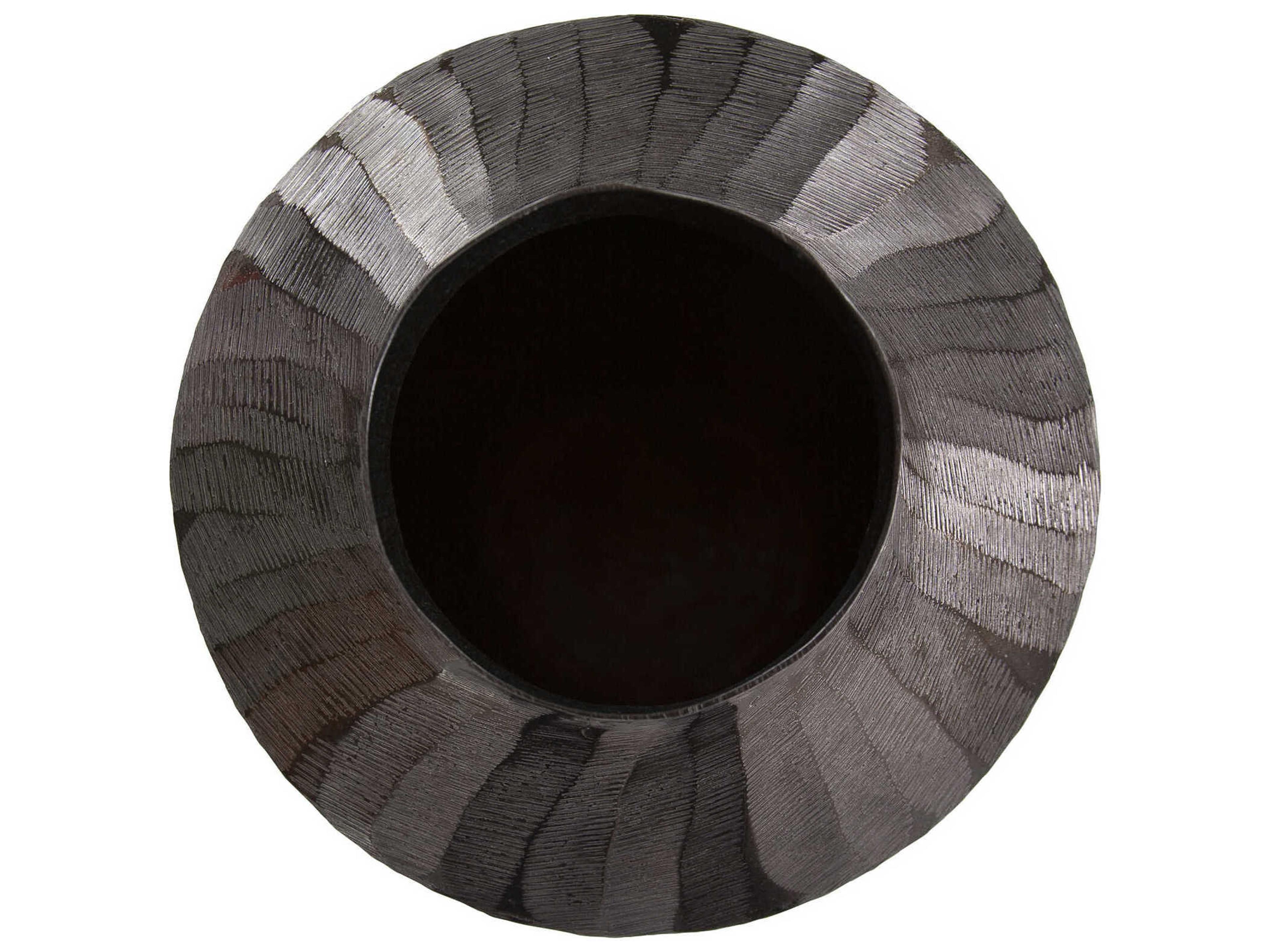 Howard Elliott Carbon Chiseled Vase