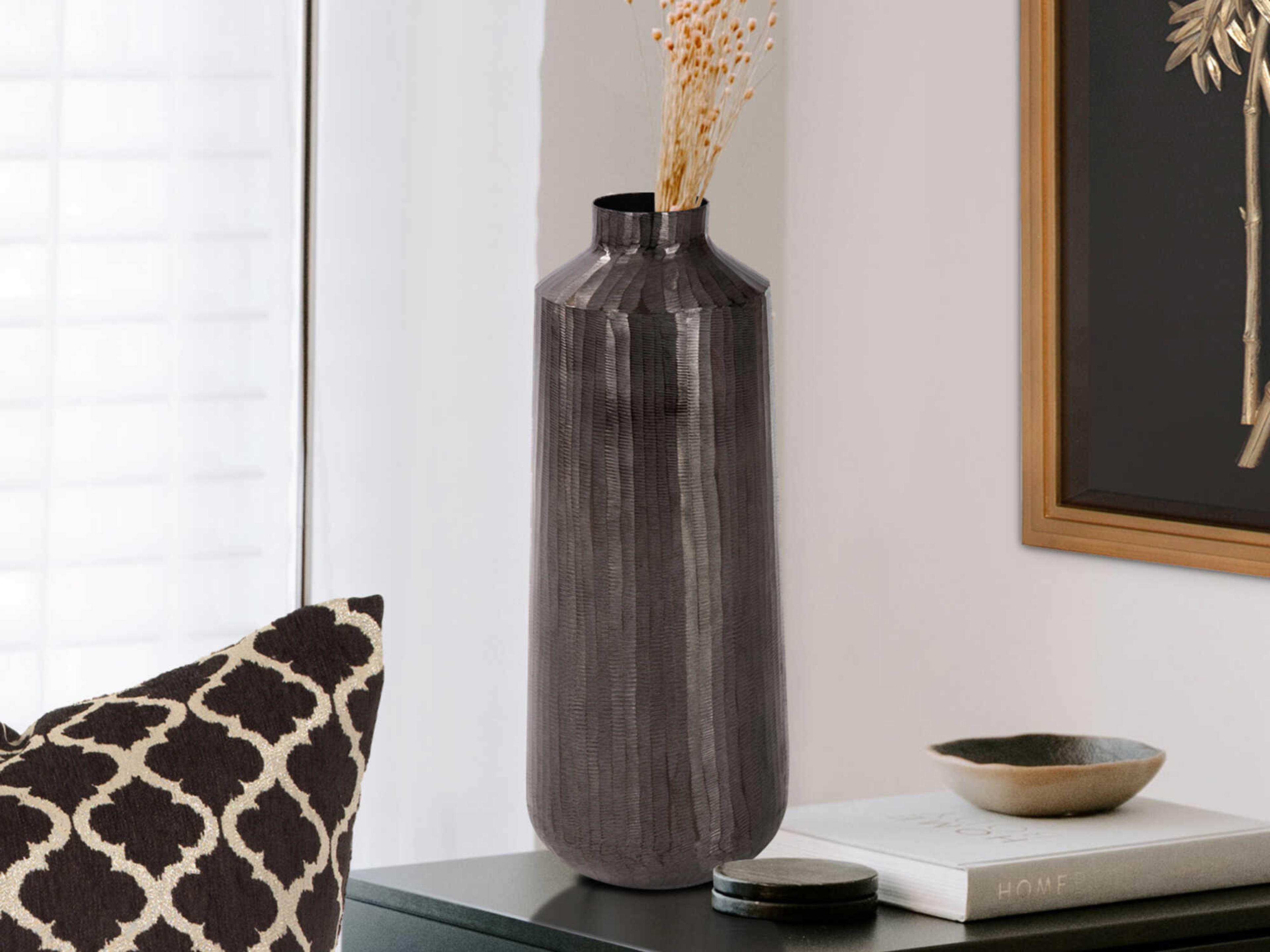 Howard Elliott Carbon Chiseled Vase