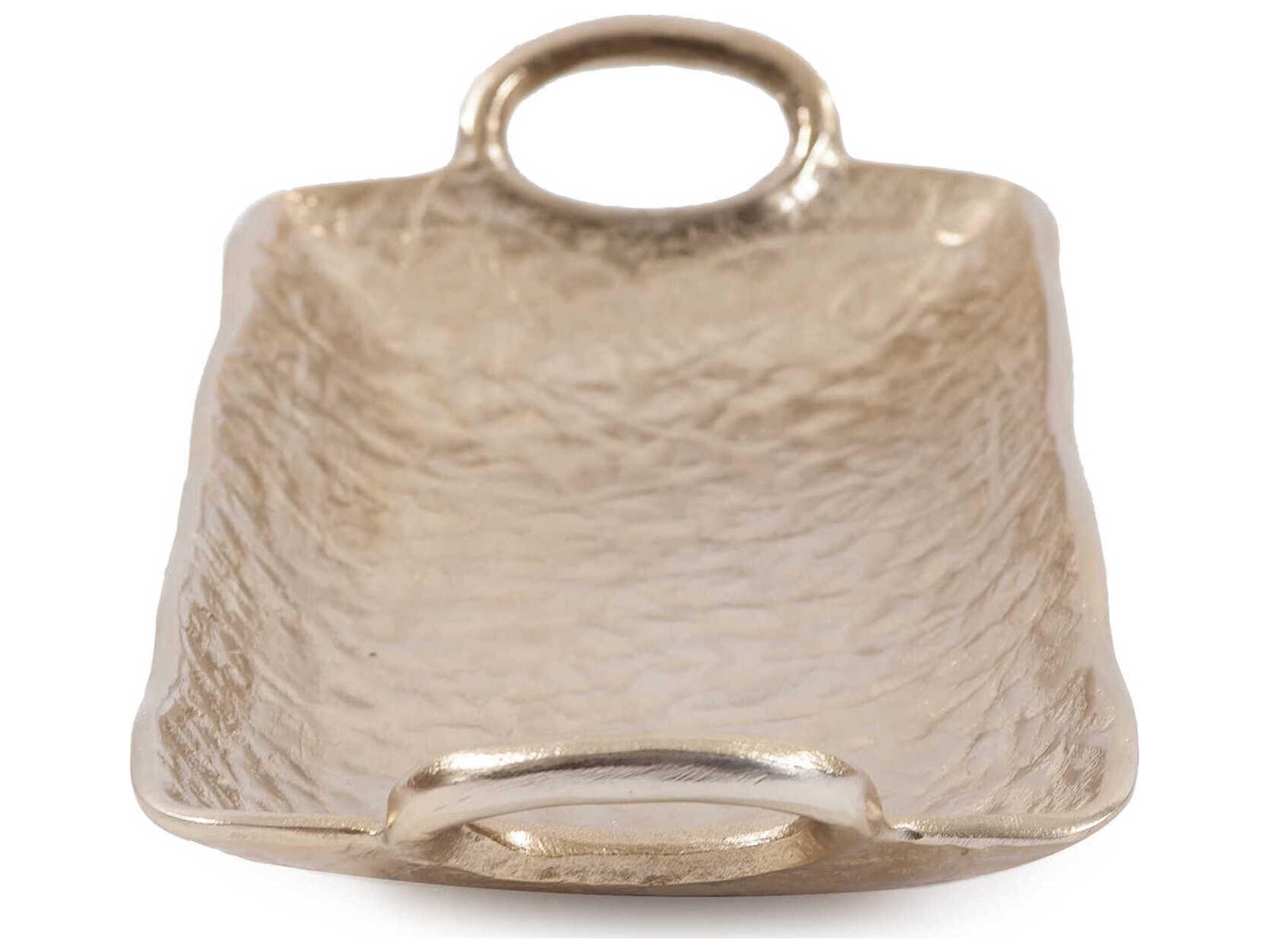 Howard Elliott Hammered Organic Gold Serving Tray