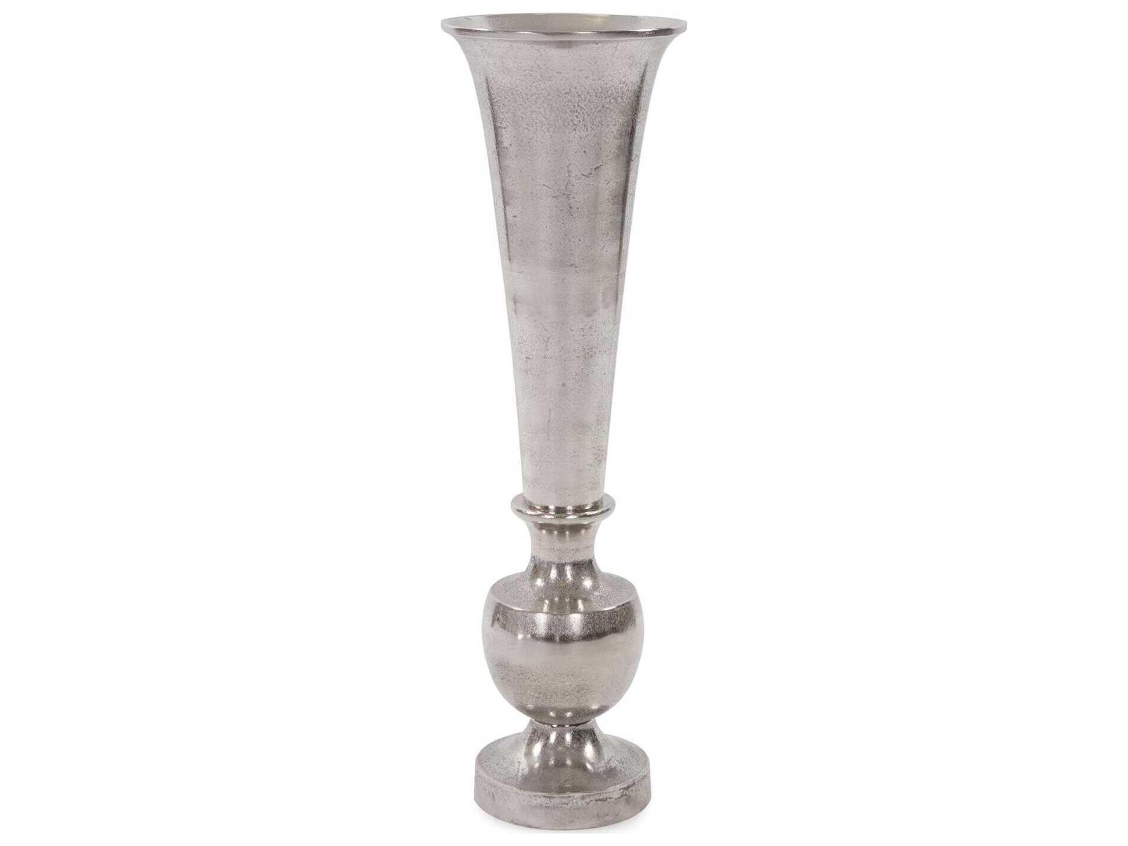 Silver Trumpet Vase