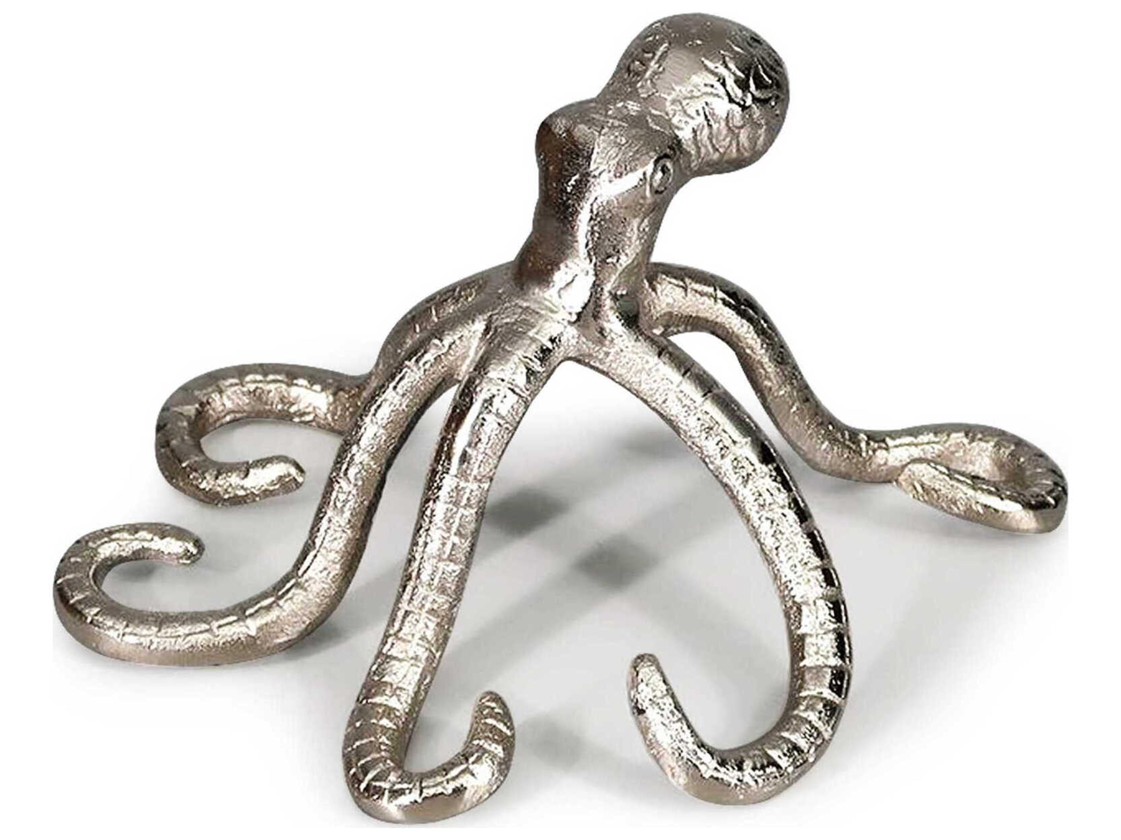 Howard Elliott Bright Silver An Octopus Life Sculpture