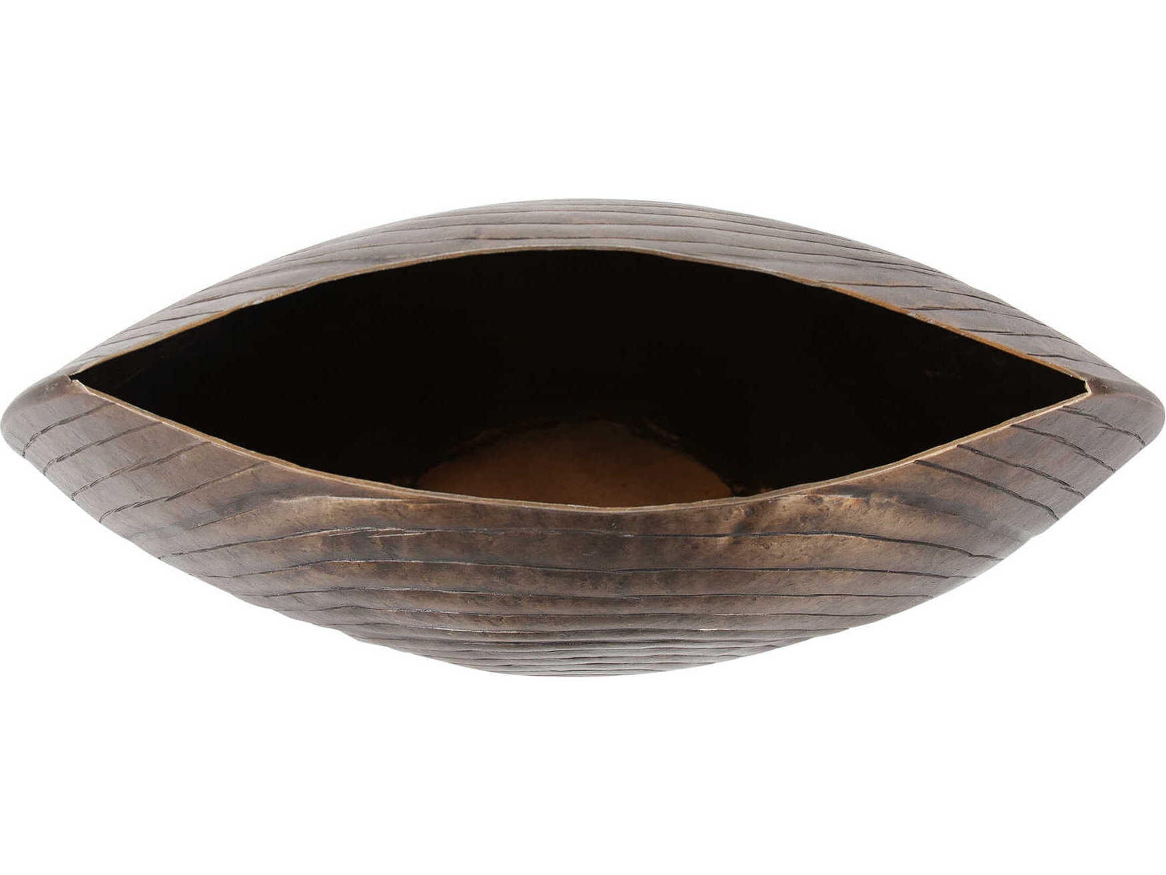 Howard Elliott Circlet Antique Gold Disc Vase