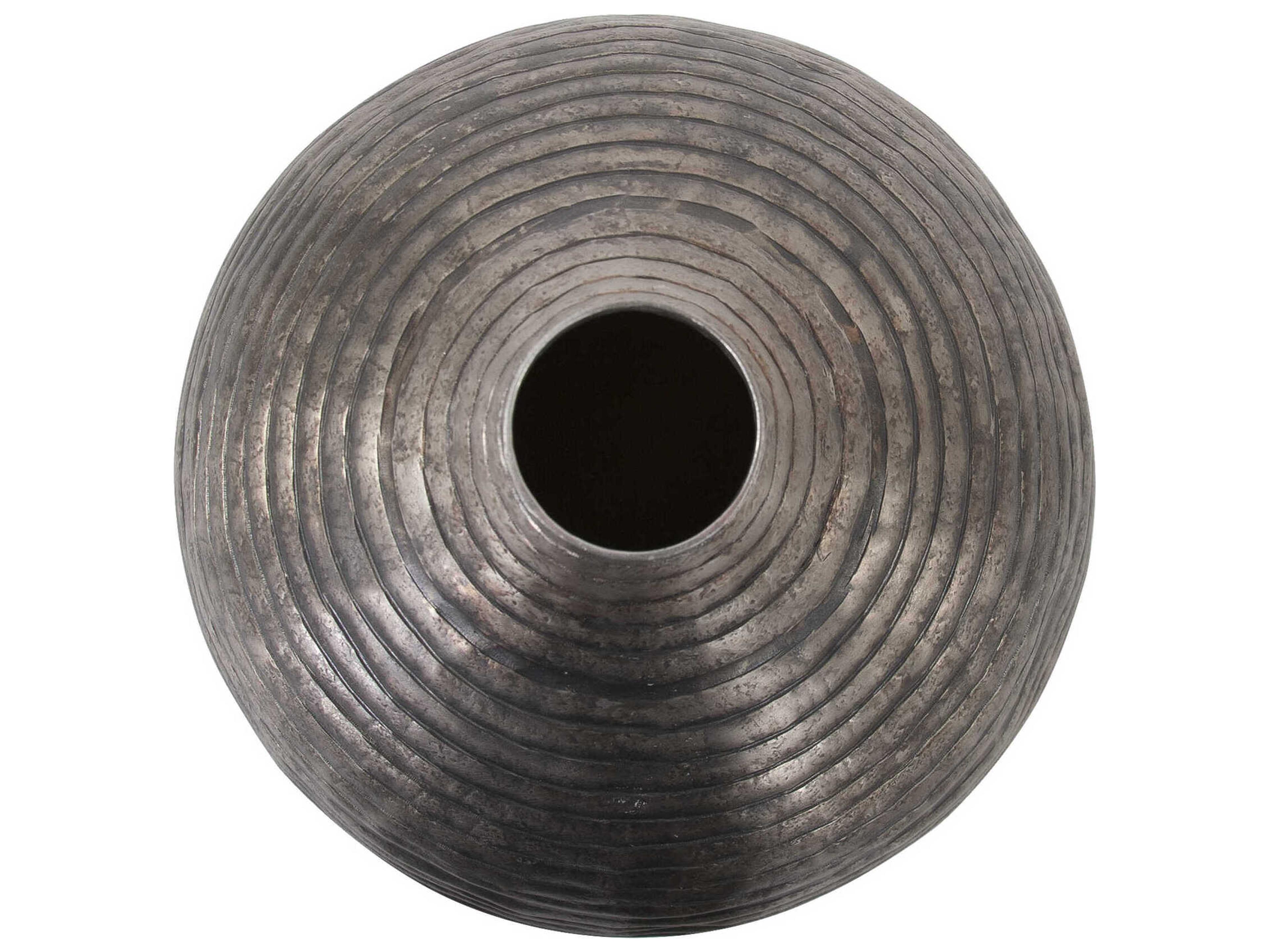 Howard Elliott Circlet Antique Silver Bottle Vase