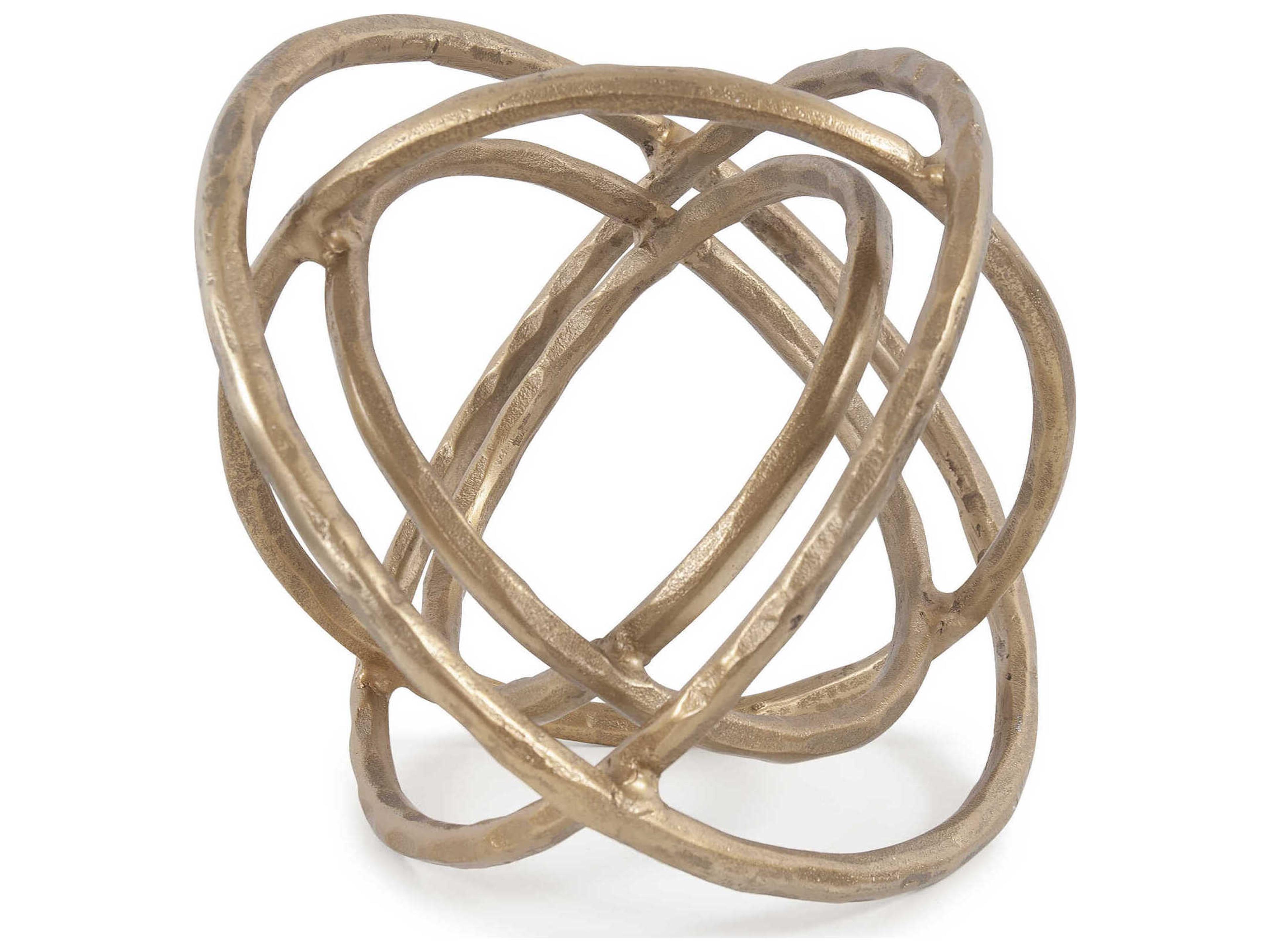 Howard Elliott Brass Planetary Rings Sculpture