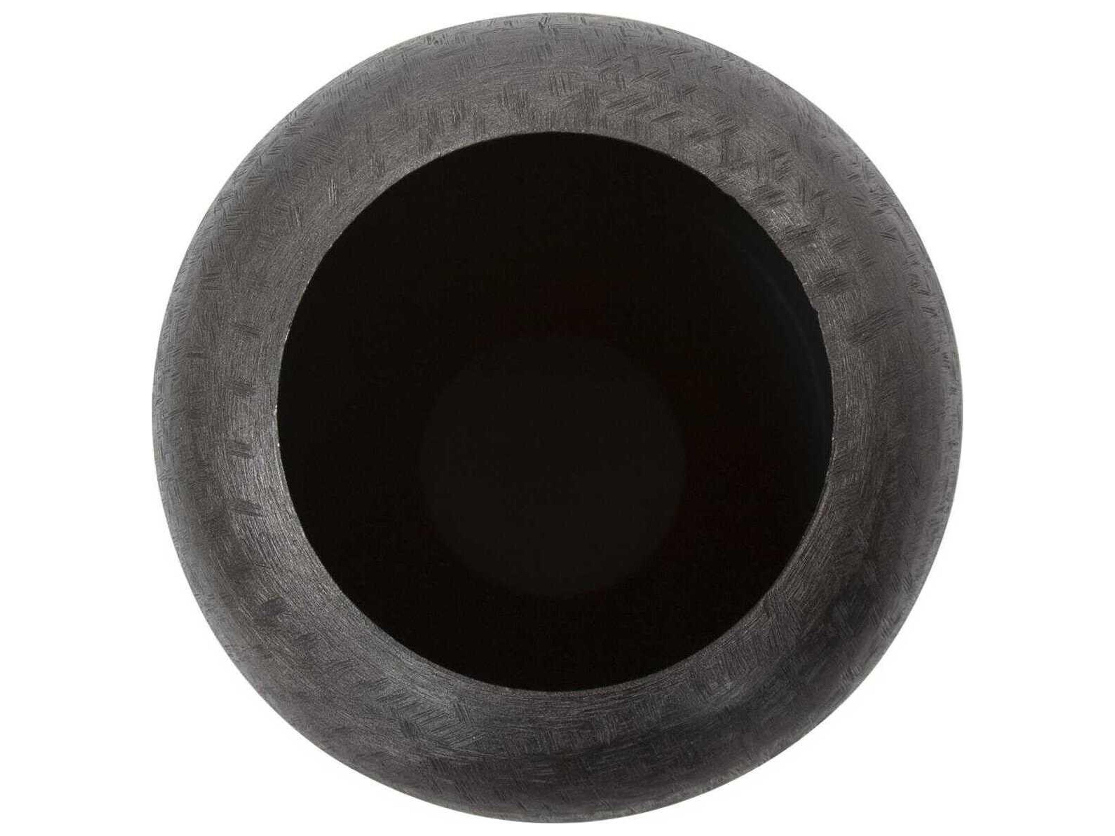 Howard Elliott Etched Crossways Graphite Classic Torpedo Vase