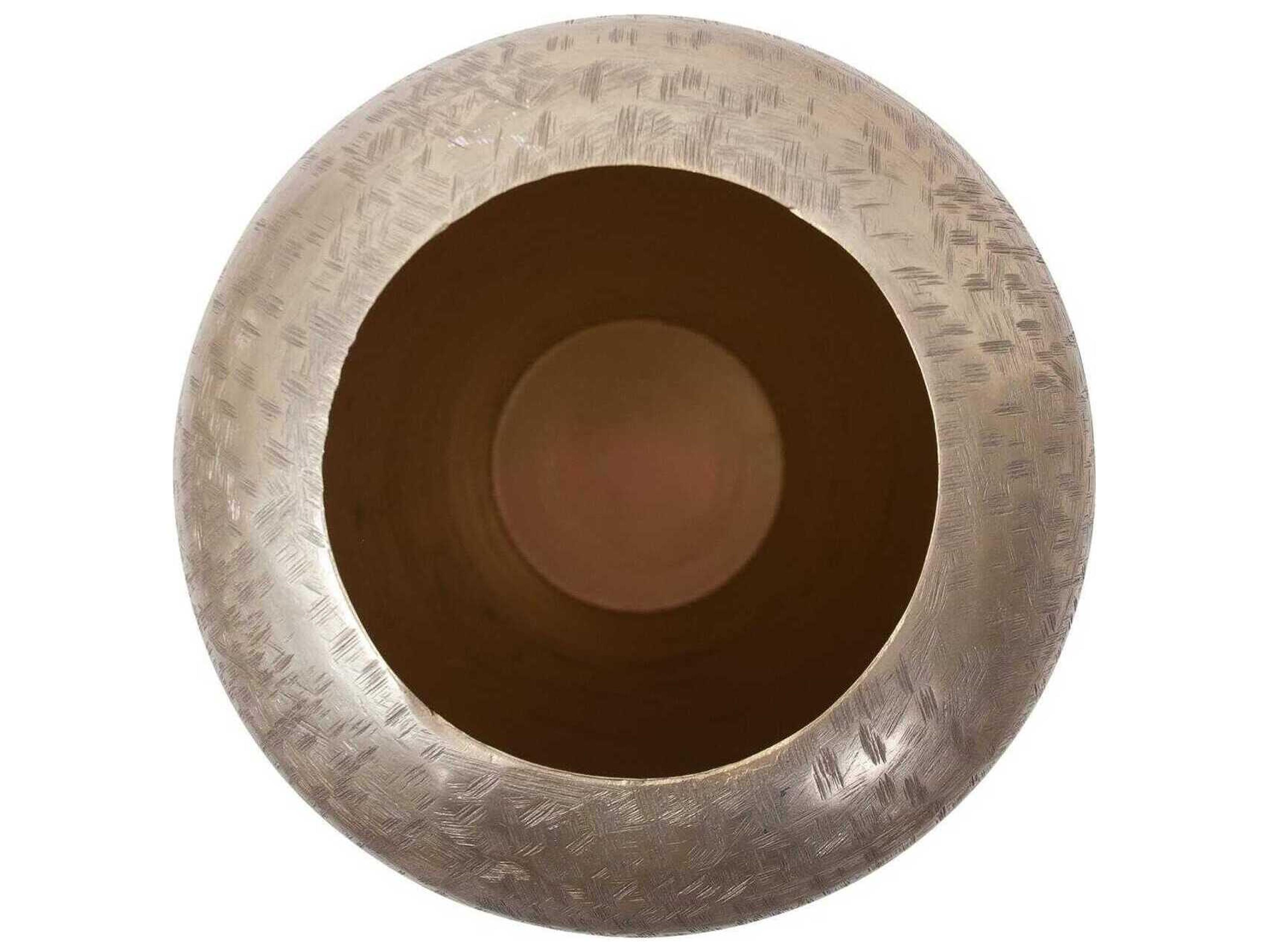 Howard Elliott Etched Crossways Champagne Classic Torpedo Vase