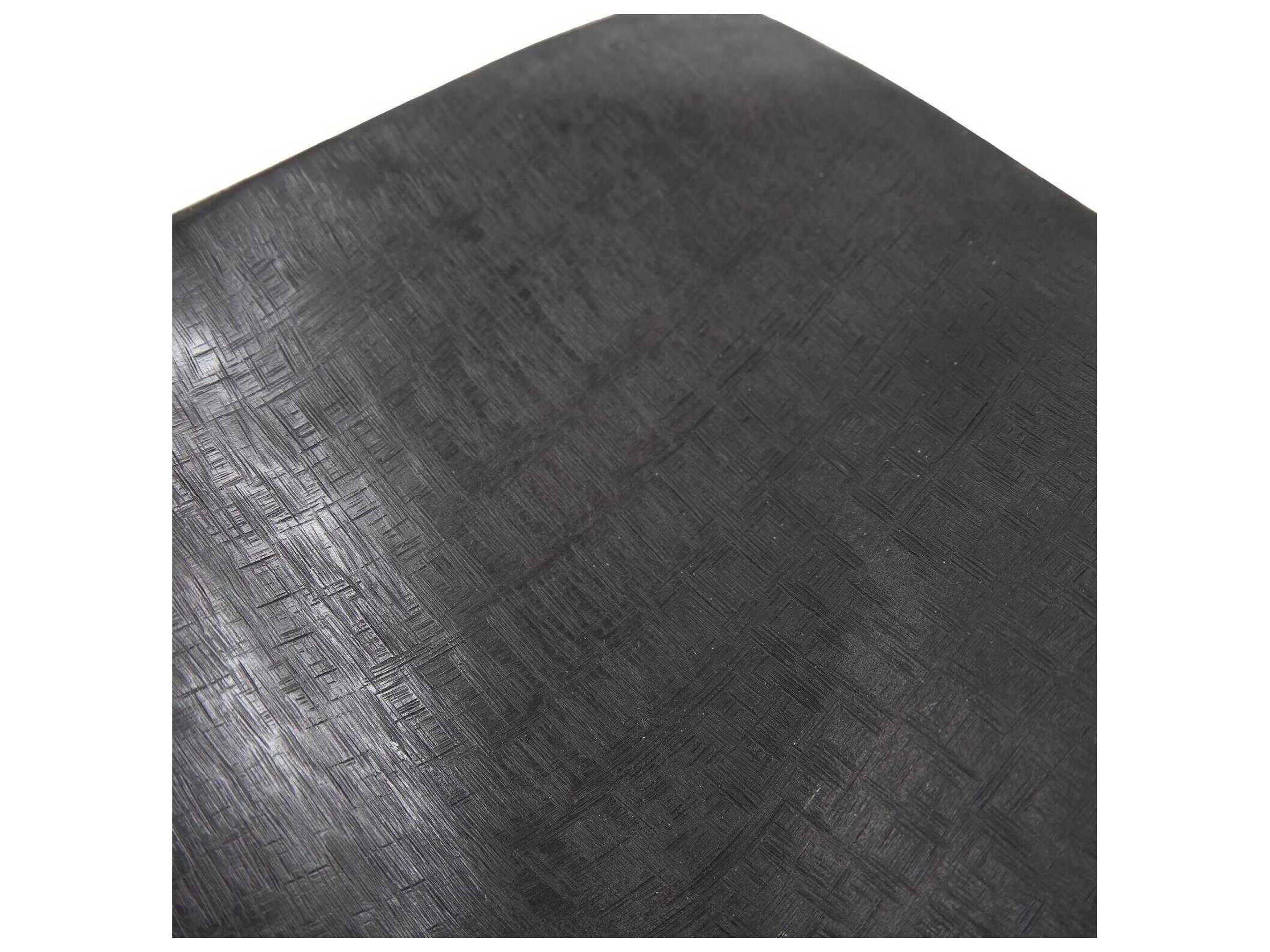 Howard Elliott Etched Crossways Wavy Edged Graphite Decorative Bowl