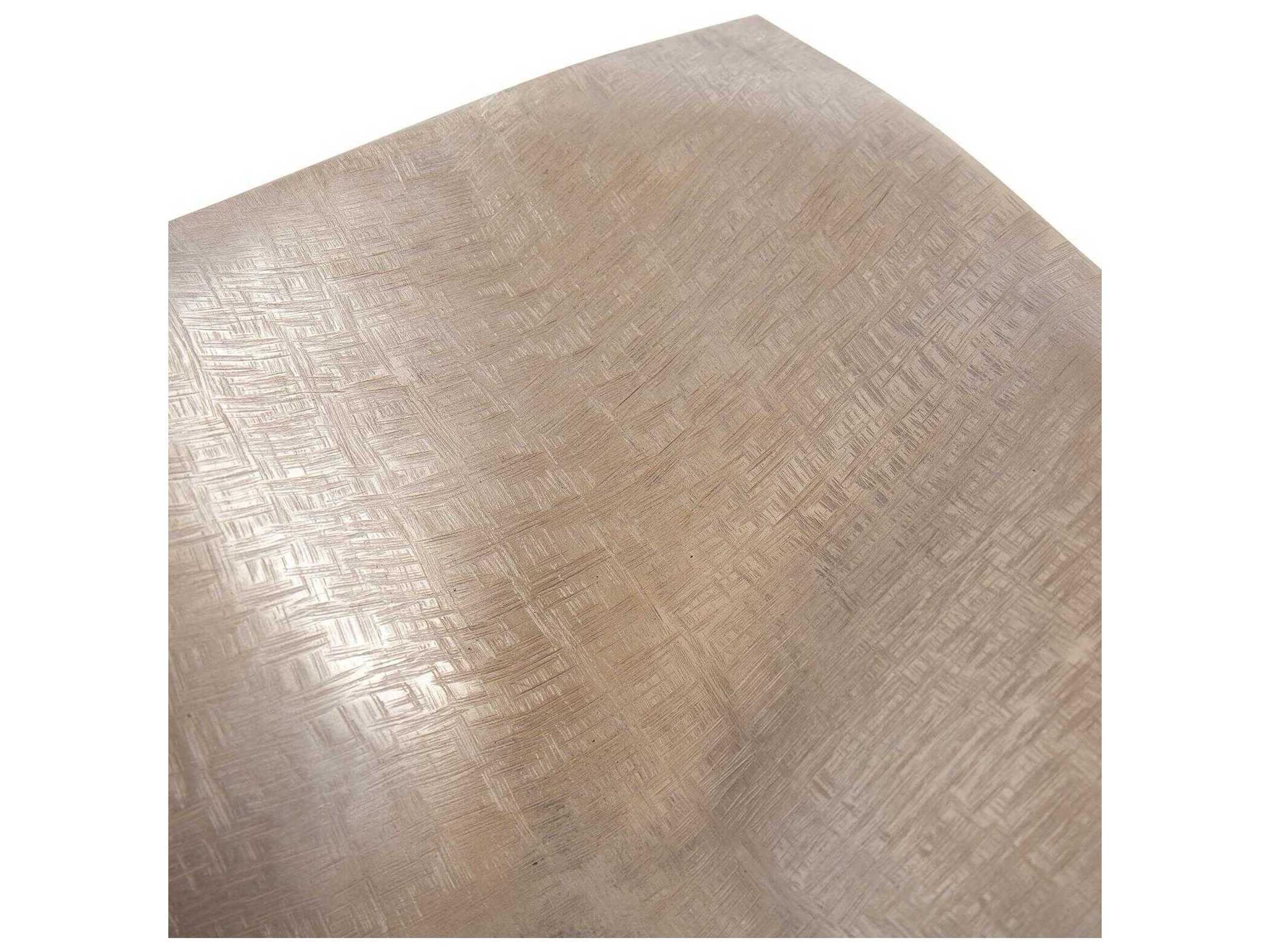 Howard Elliott Etched Crossways Wavy Edged Champagne Decorative Bowl