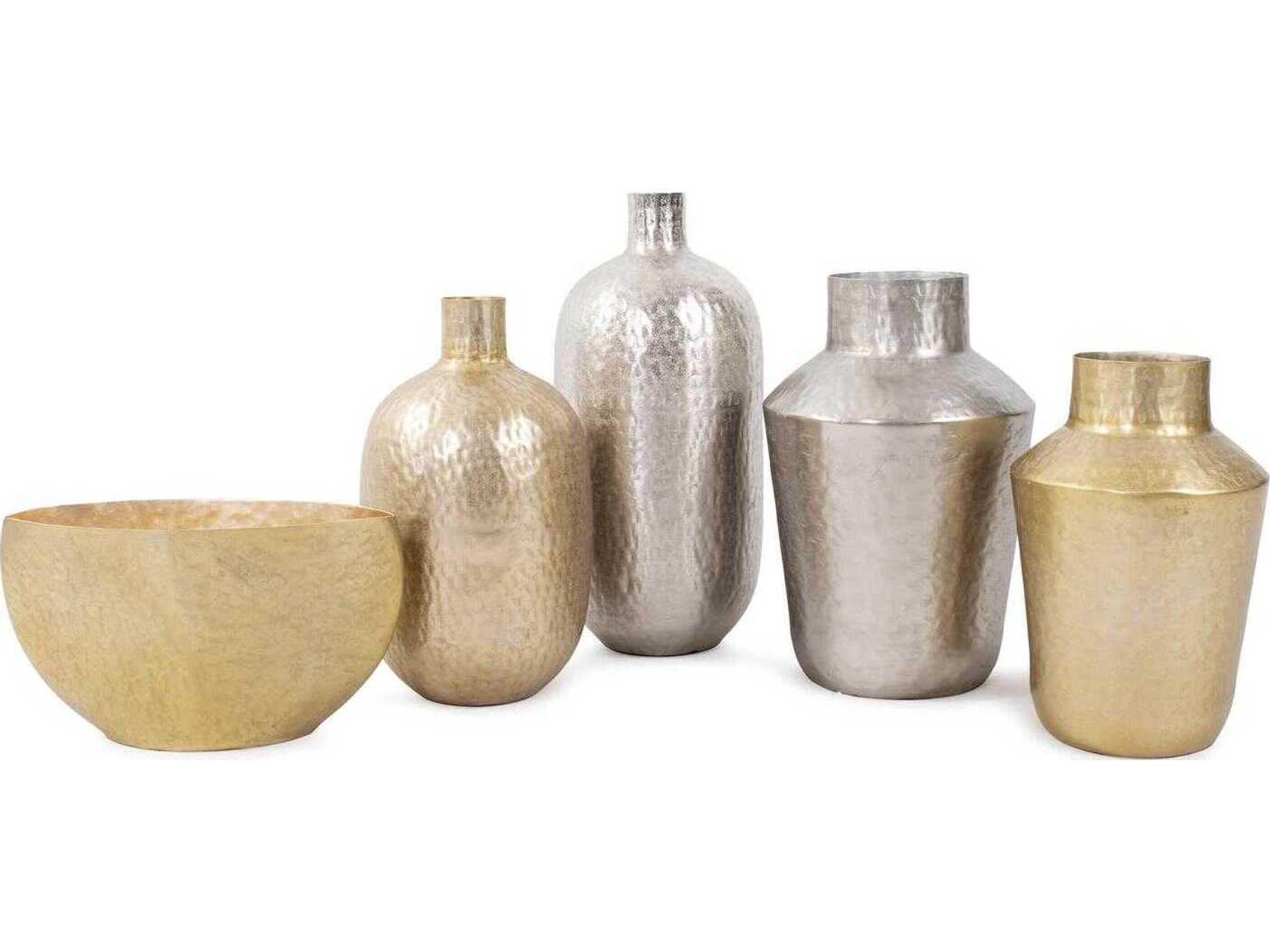 Howard Elliott Espen Matte Gold Wide Mouth Slanted Jar