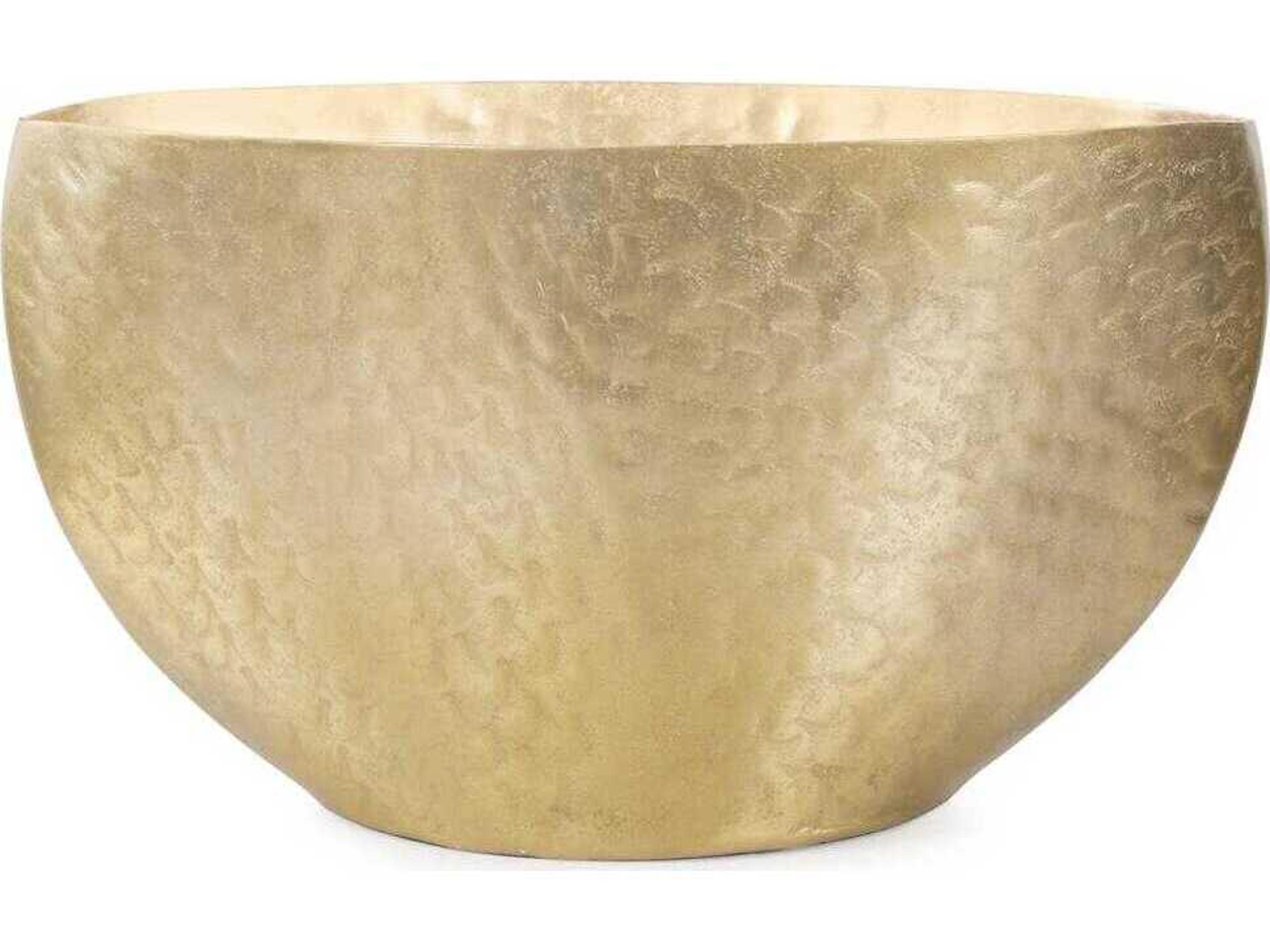 Espen Matte Gold Oval Decorative Bowl
