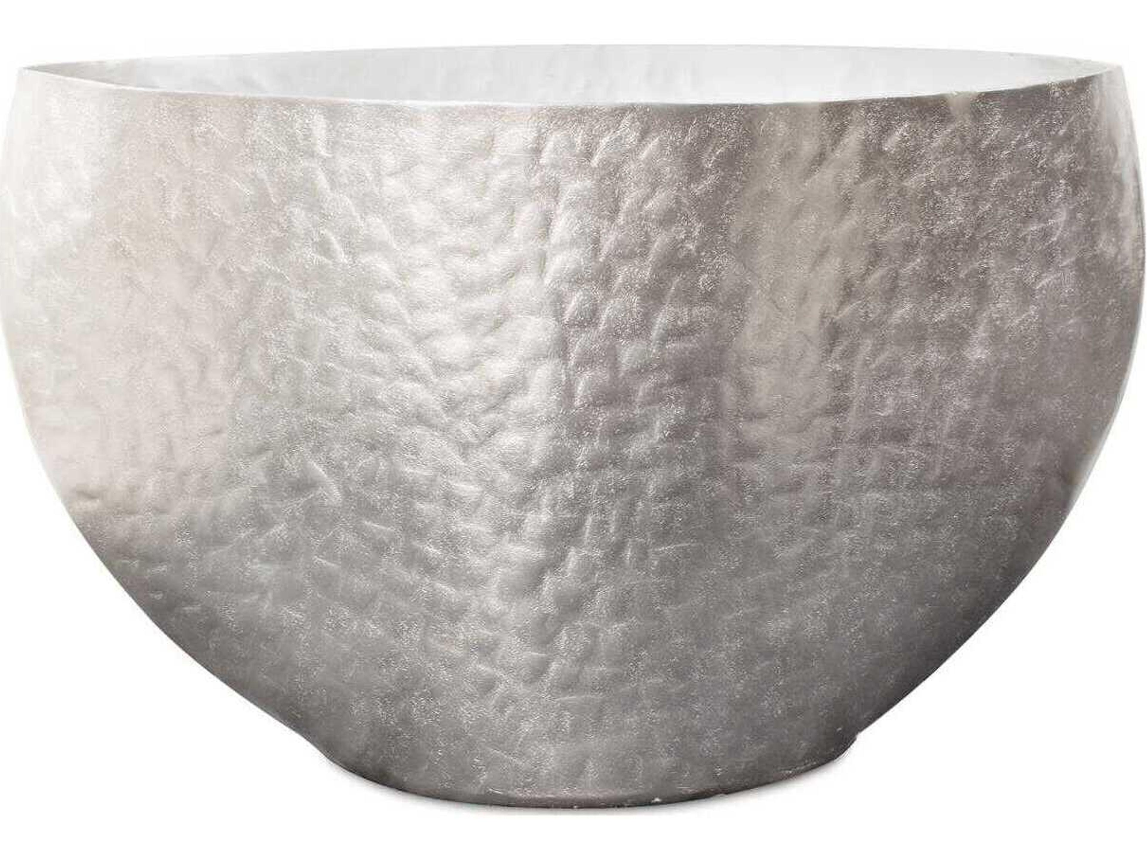 Espen Bright Silver Oval Decorative Bowl