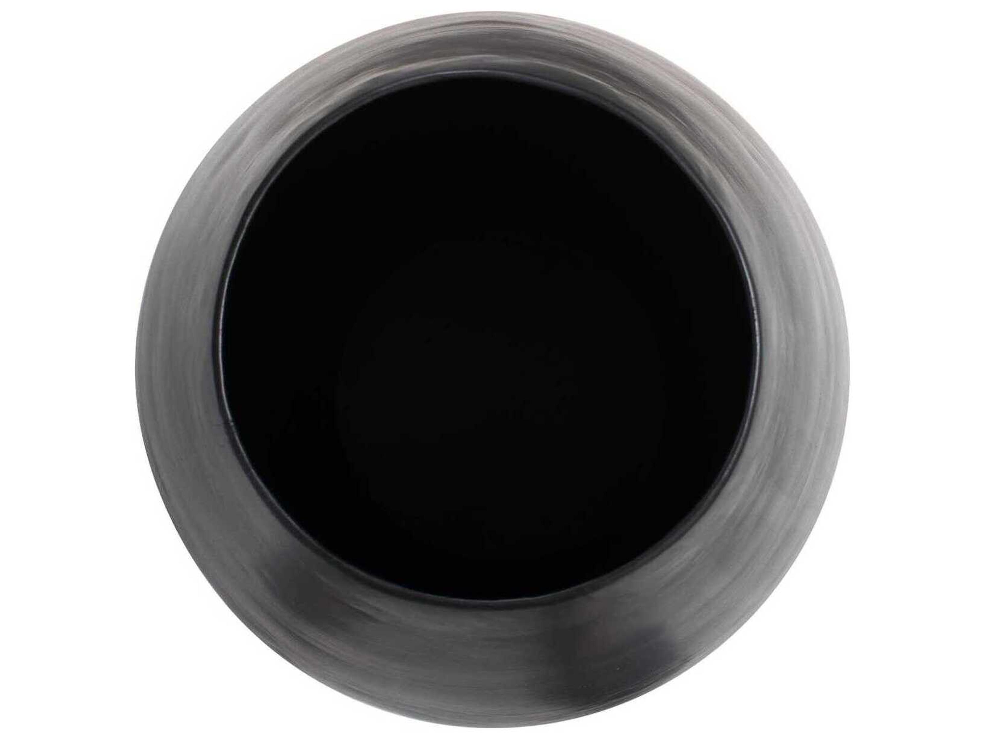 Howard Elliott Golden Thread Black Cask Vase