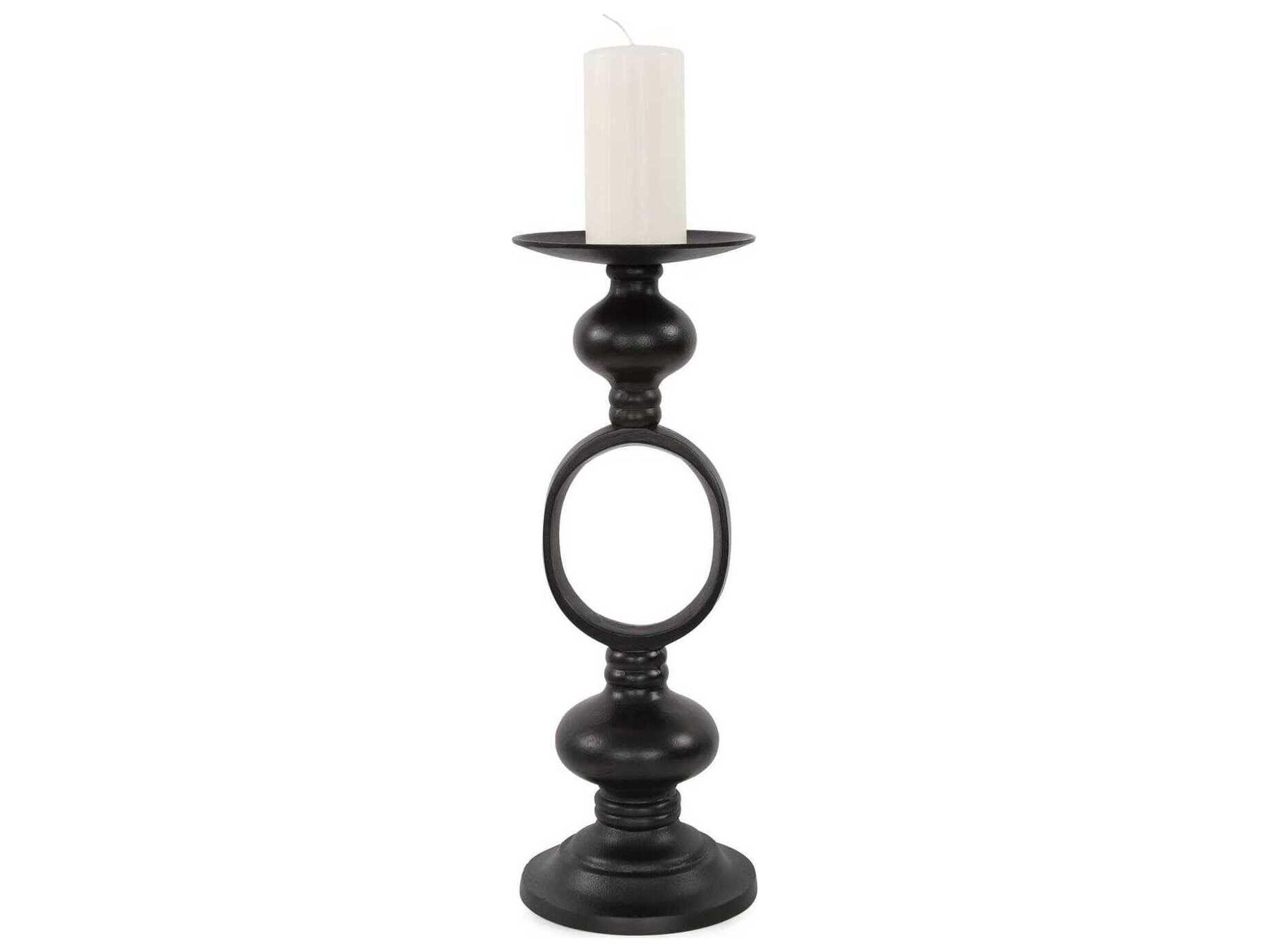 Zara Ebony Open Pillar Candle Holder