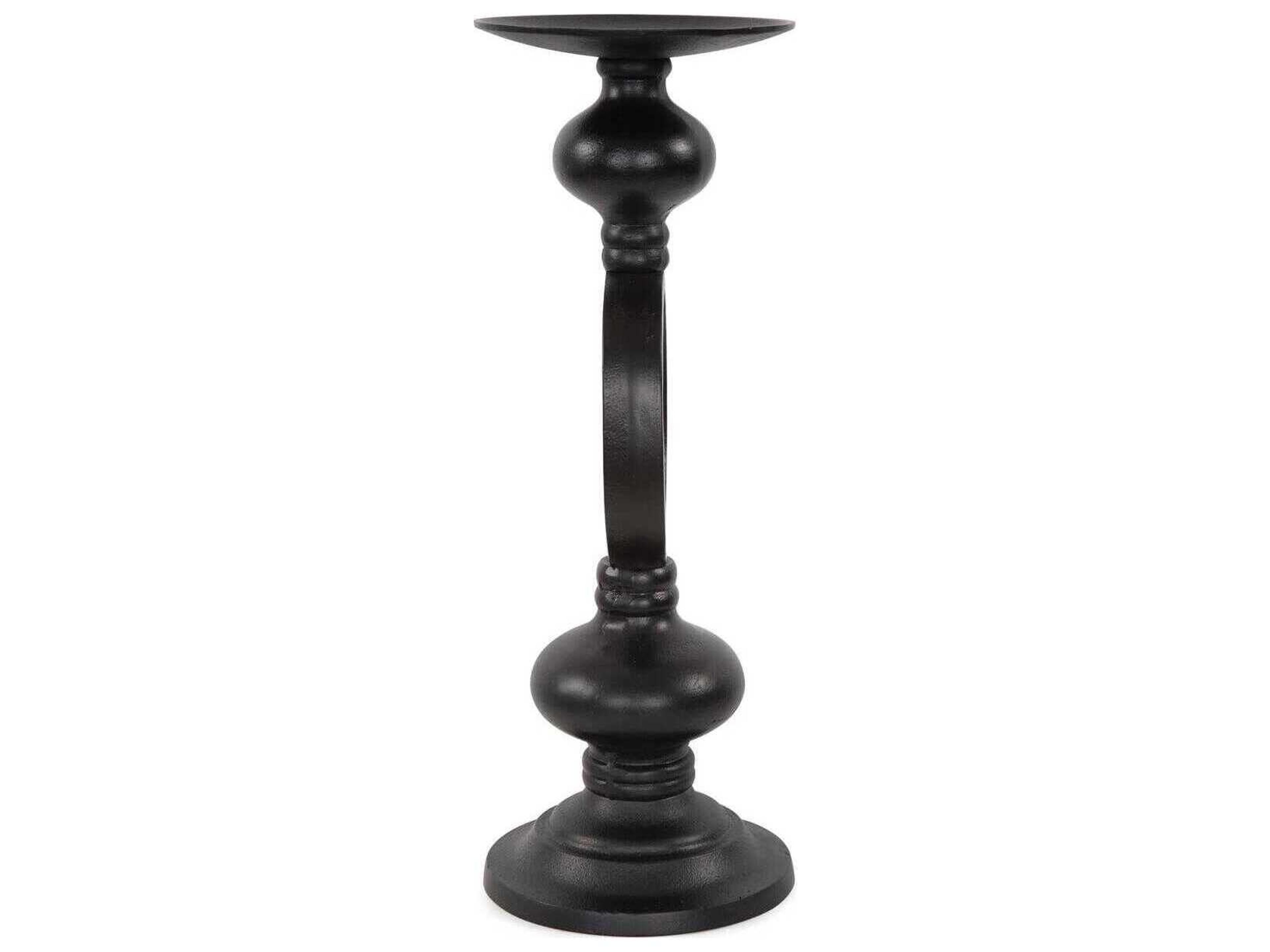 Howard Elliott Zara Ebony Open Pillar Candle Holder