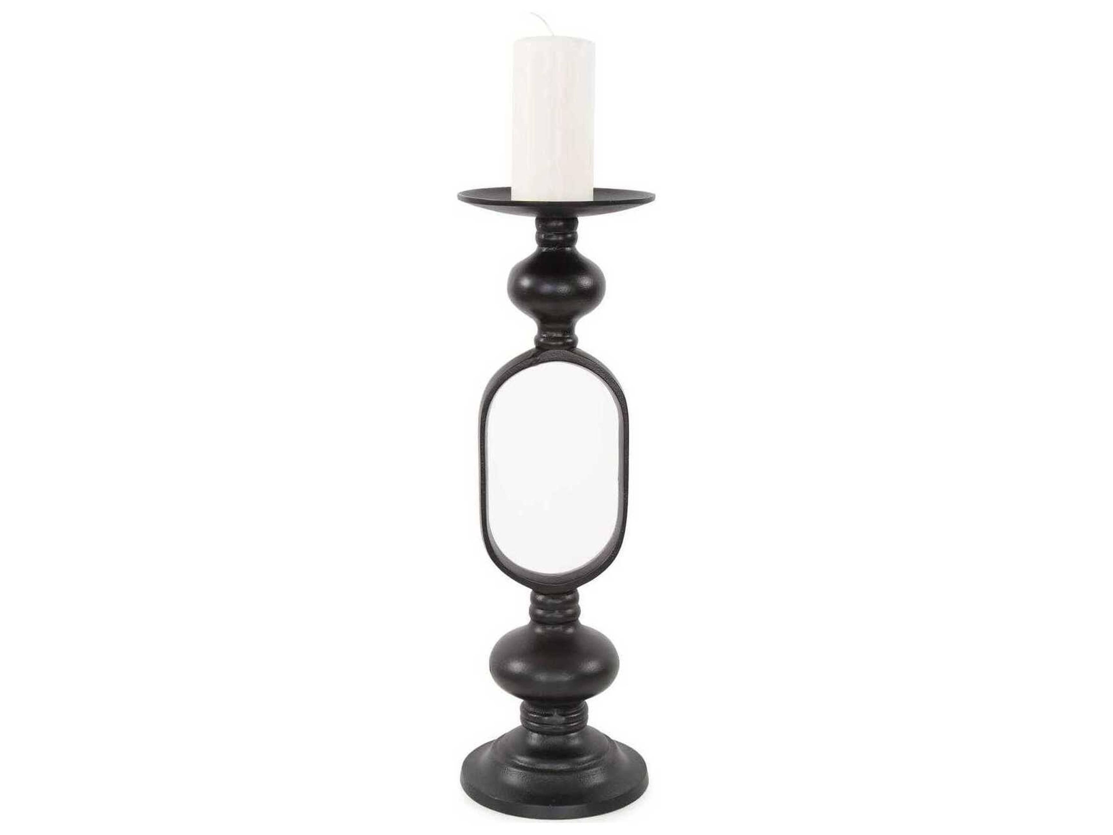 Zara Ebony Open Pillar Candle Holder