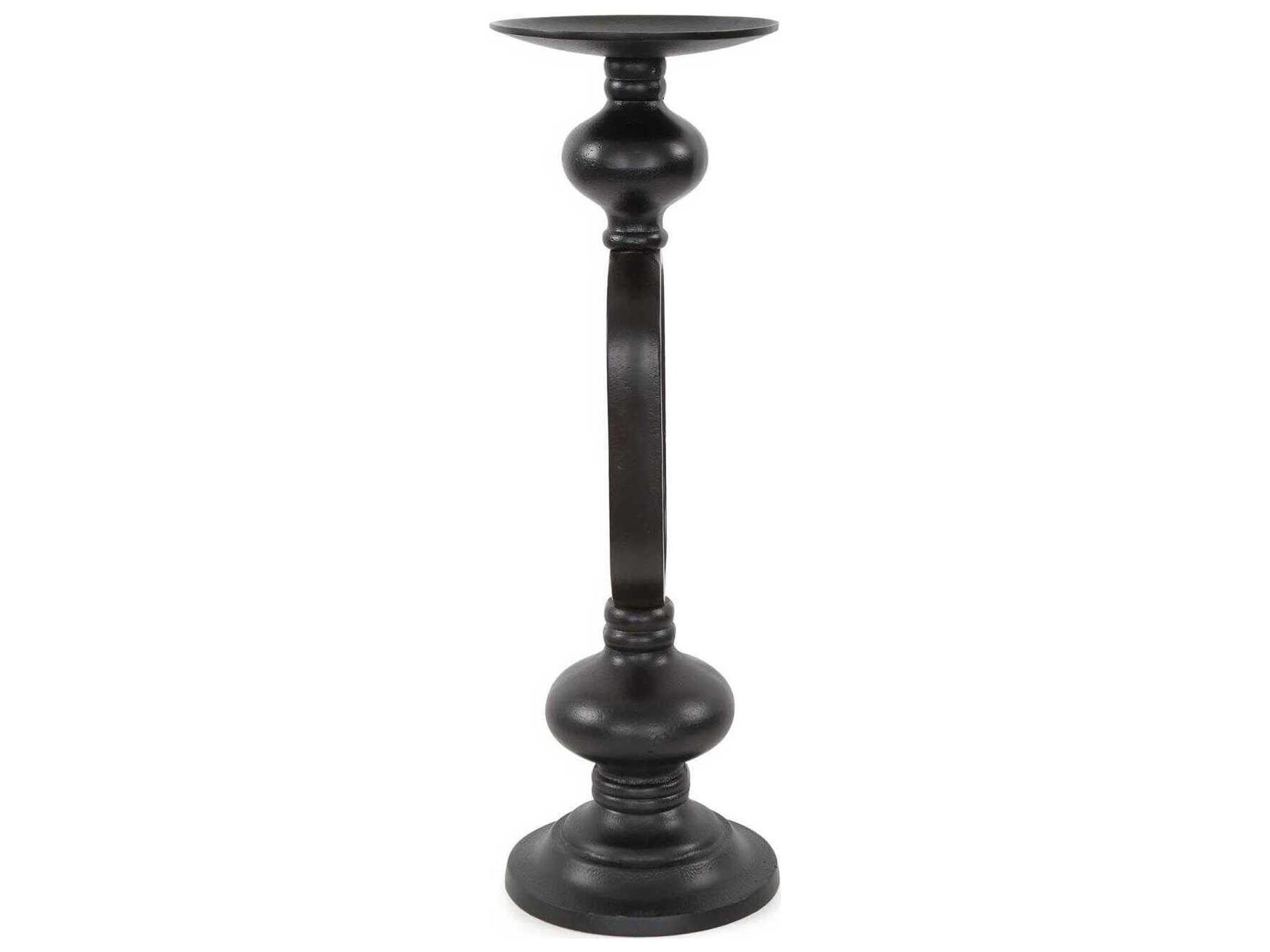 Howard Elliott Zara Ebony Open Pillar Candle Holder
