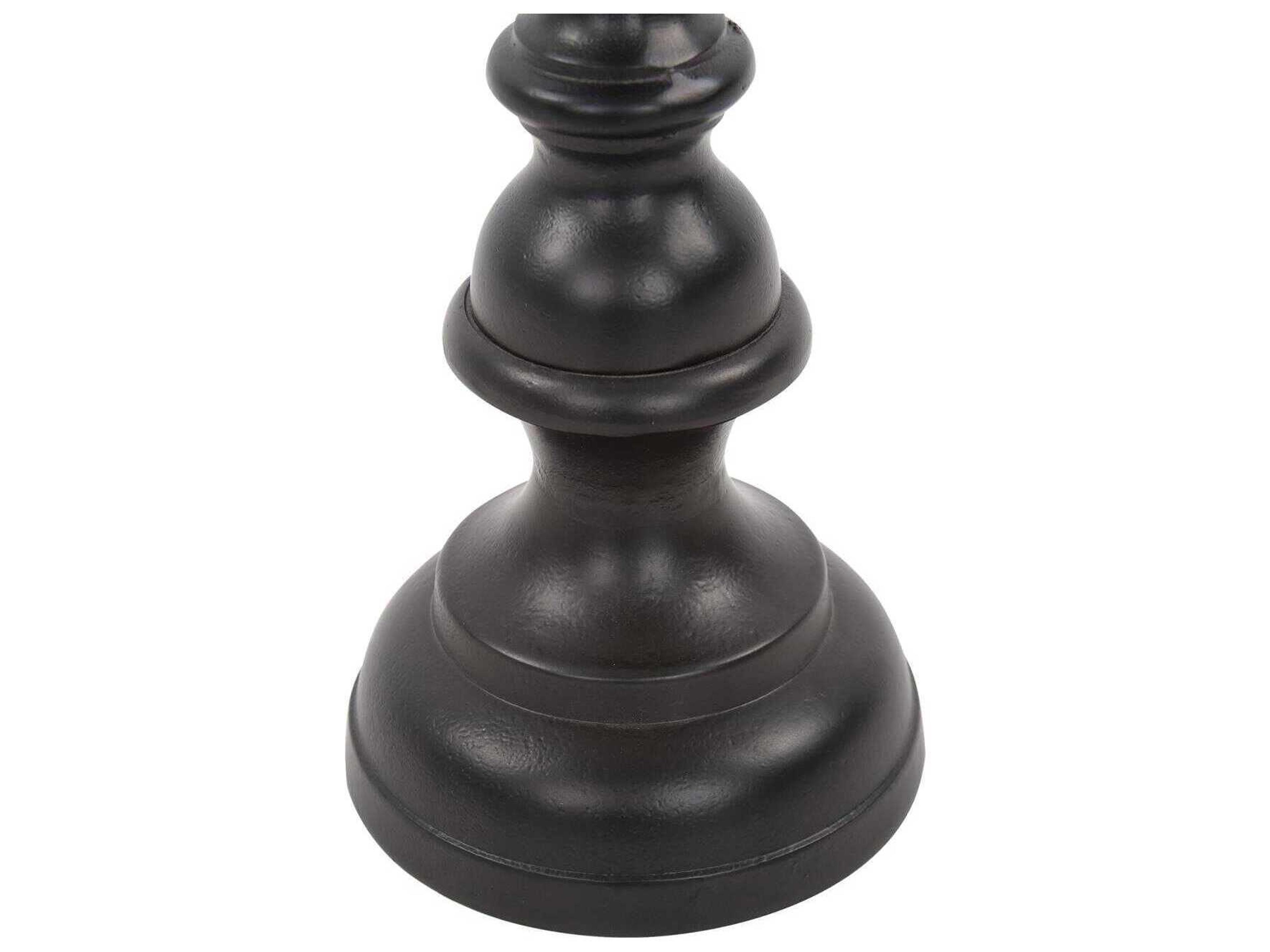 Howard Elliott Zara Ebony Extra Large Pillar Candle Holder