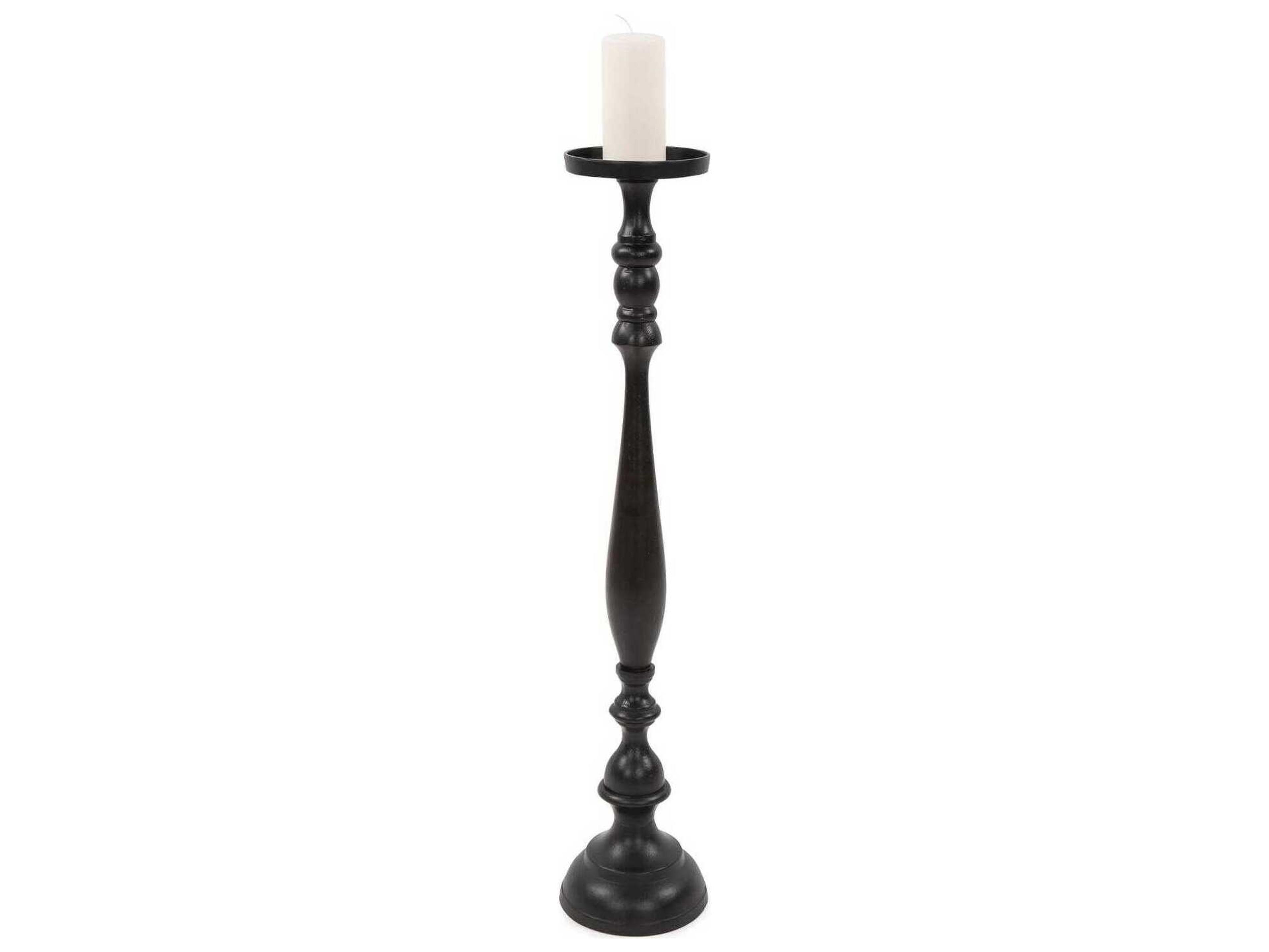Zara Ebony Extra Large Pillar Candle Holder