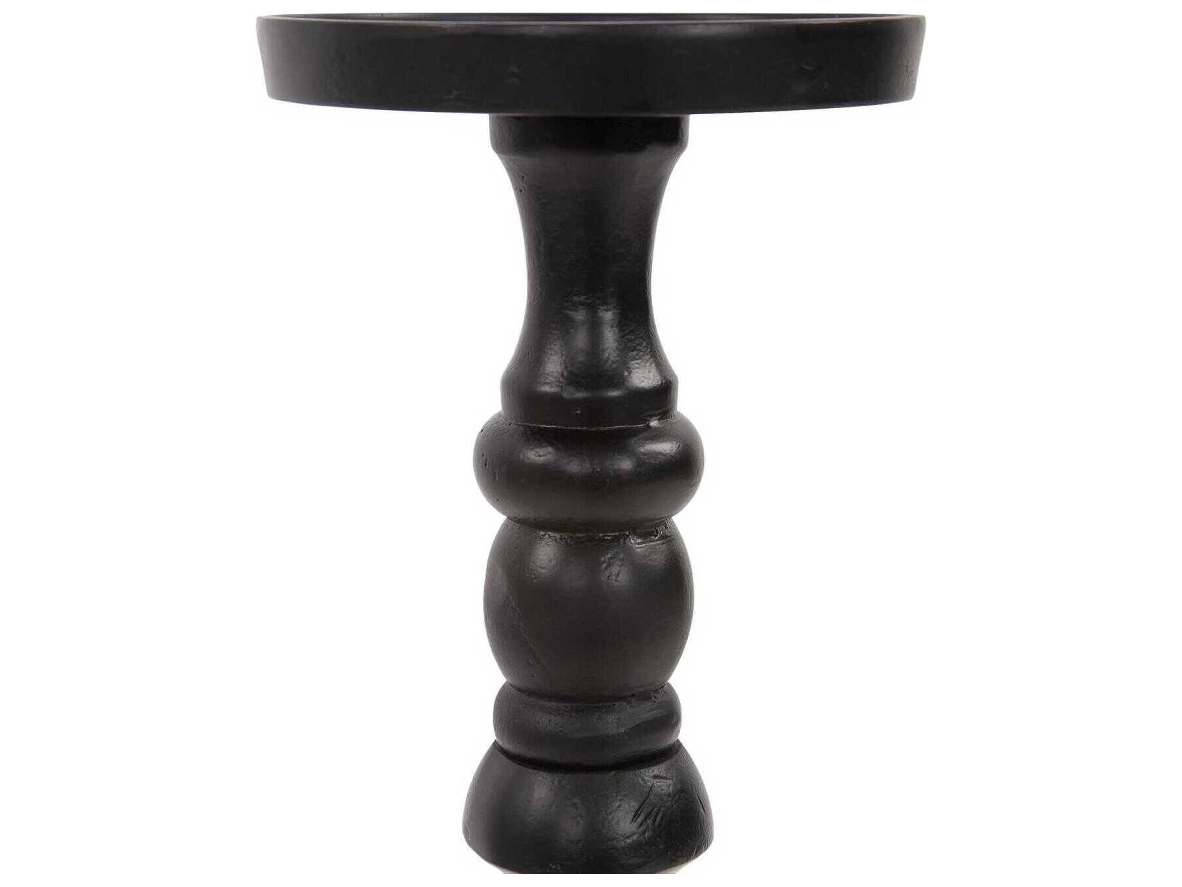 Howard Elliott Zara Ebony Extra Large Pillar Candle Holder