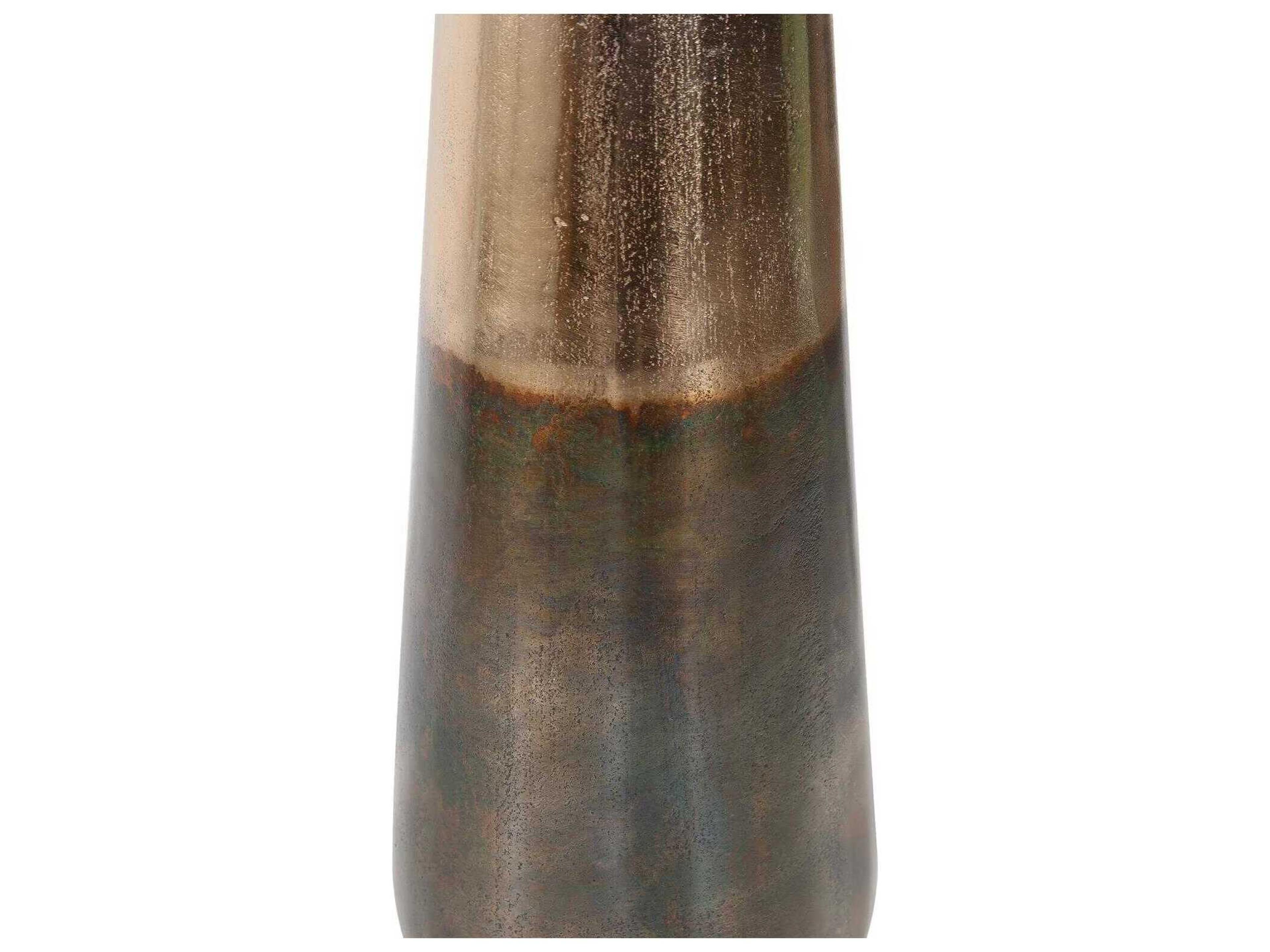 Howard Elliott Golden Bronze Torpedo Shape Vase