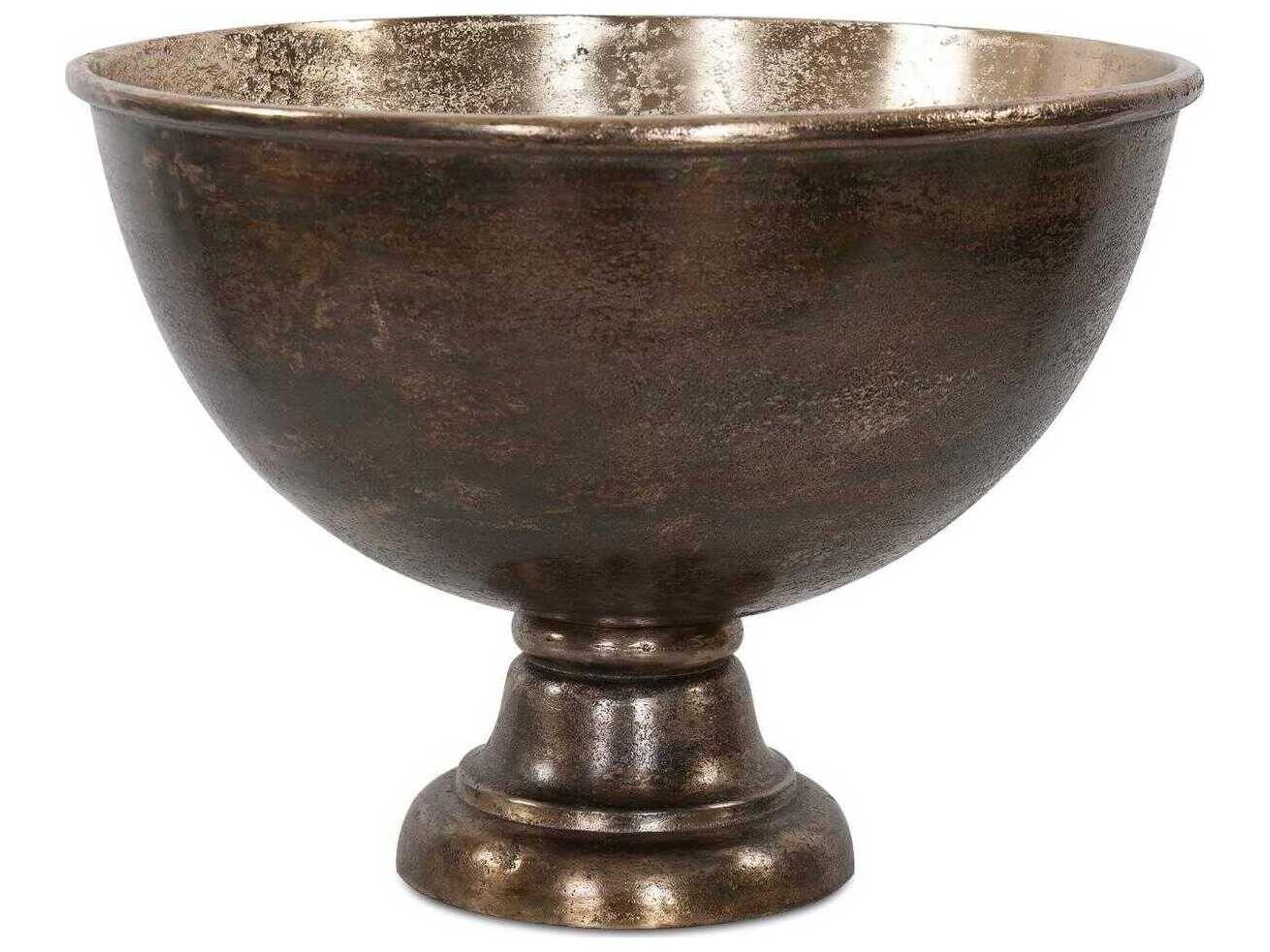 Howard Elliott Golden Ore Large Champagne Serving Decorative Bowl