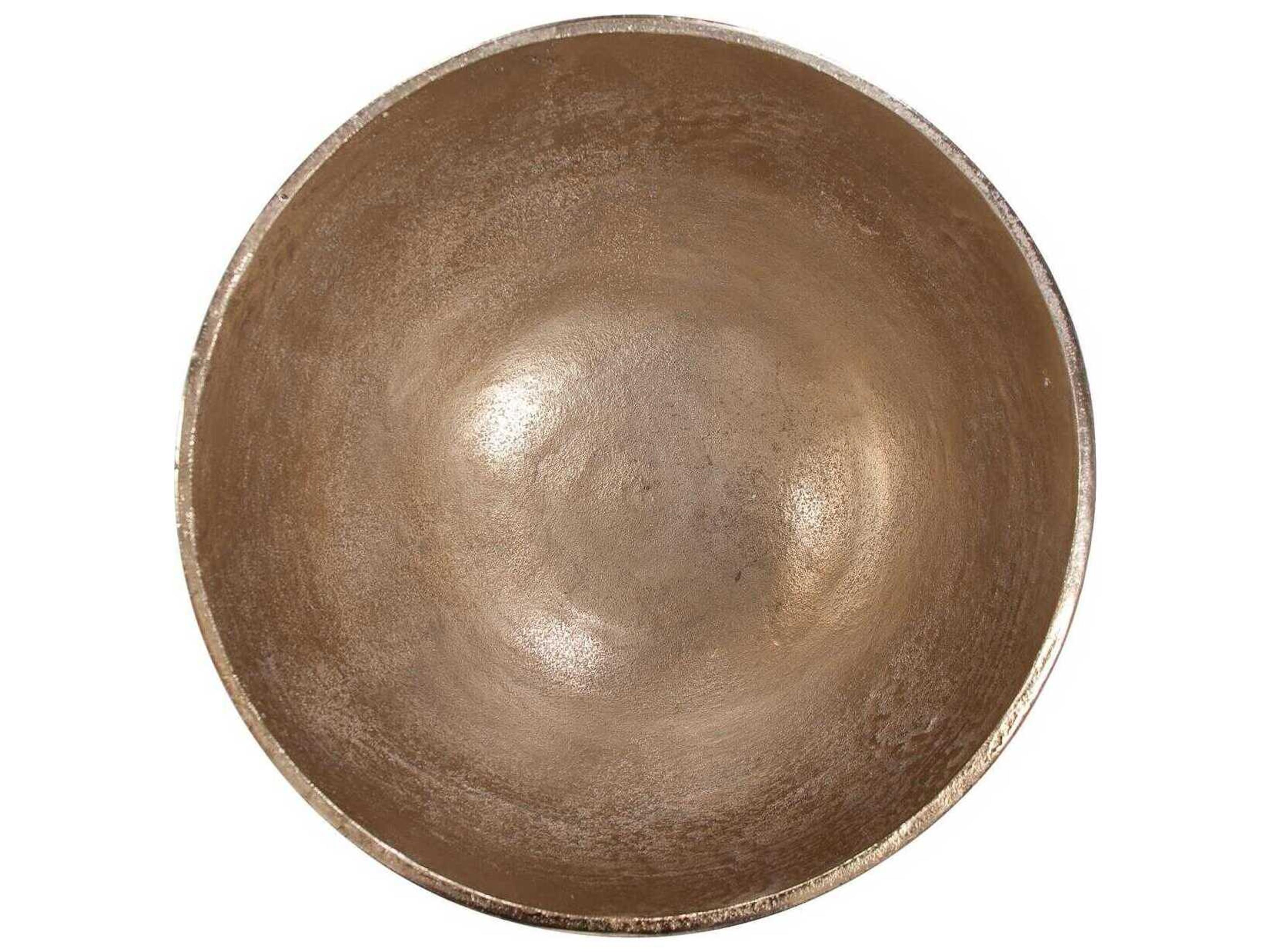 Howard Elliott Golden Ore Large Champagne Serving Decorative Bowl