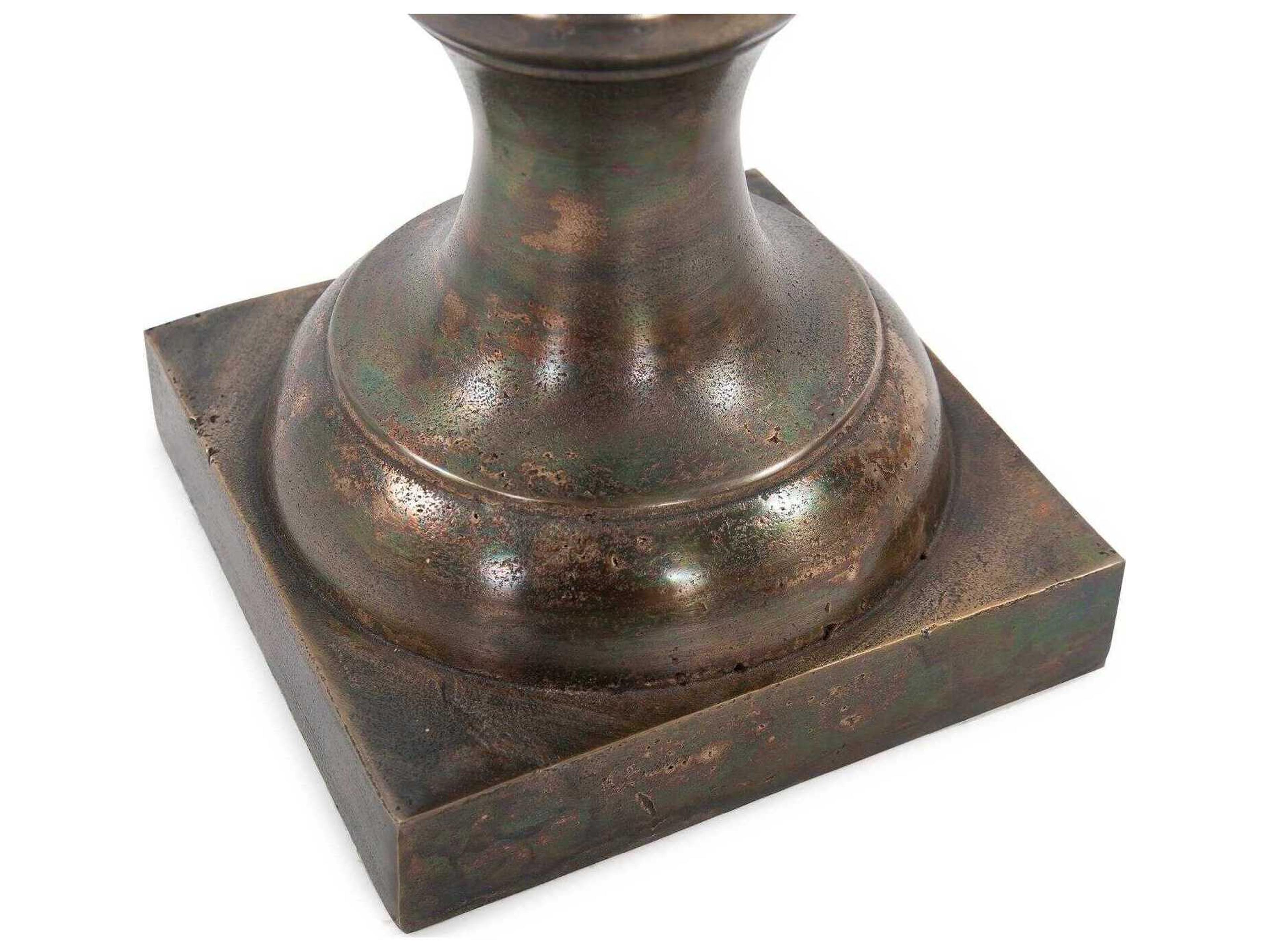 Howard Elliott Golden Bronze Oversized Fluted Vase