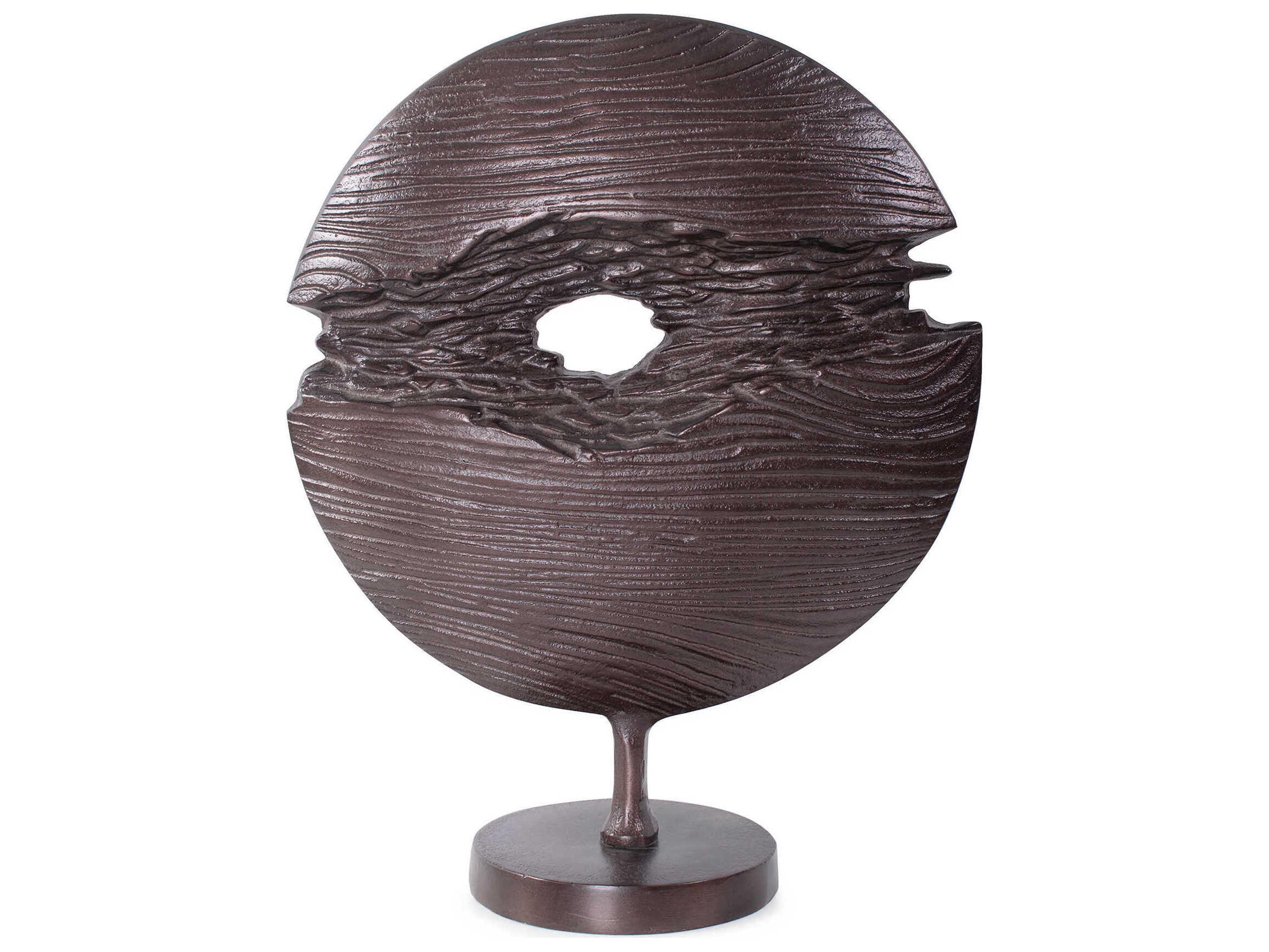 Howard Elliott Bronze Berken Round Sculpture