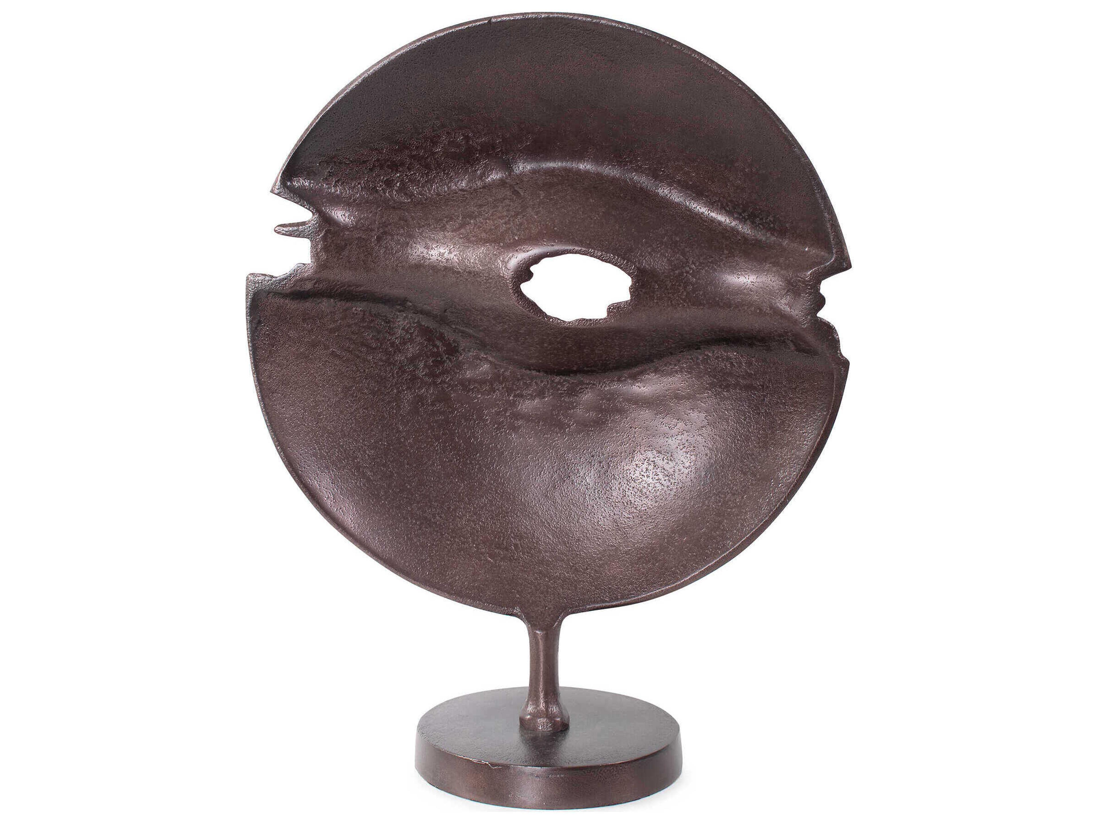 Howard Elliott Bronze Berken Round Sculpture